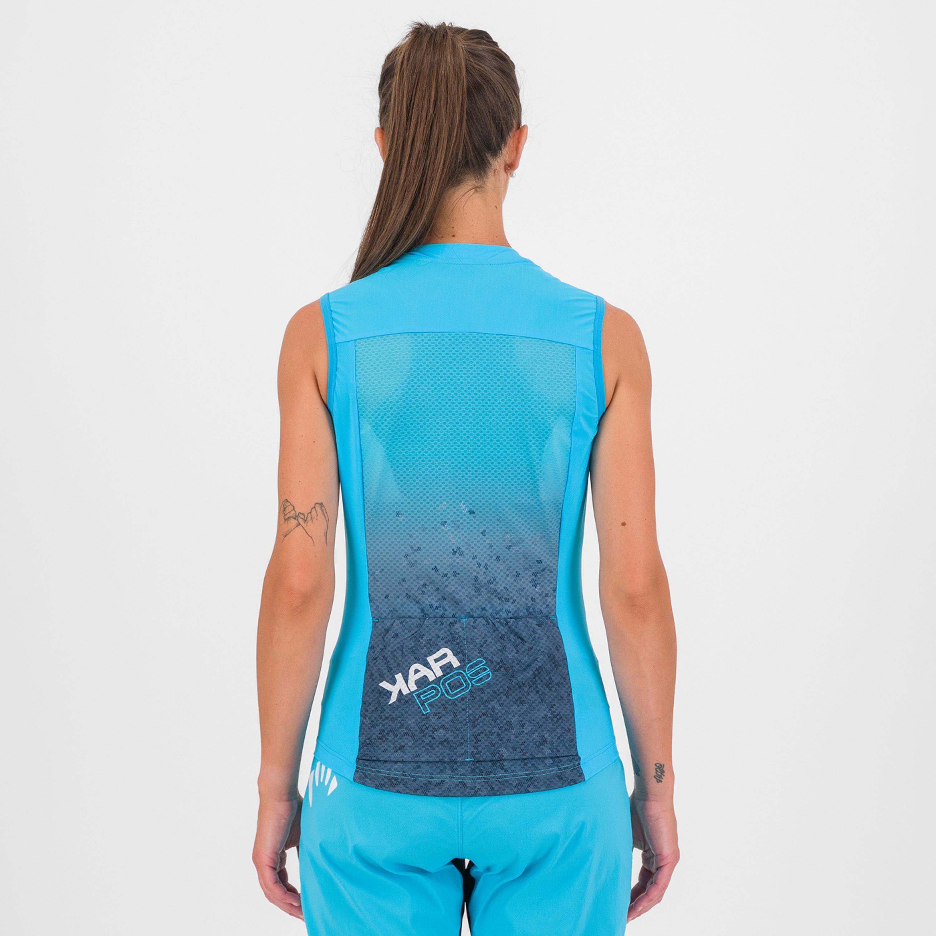 Verve evo w sleeveless - blue atoll/sky captain - karpos