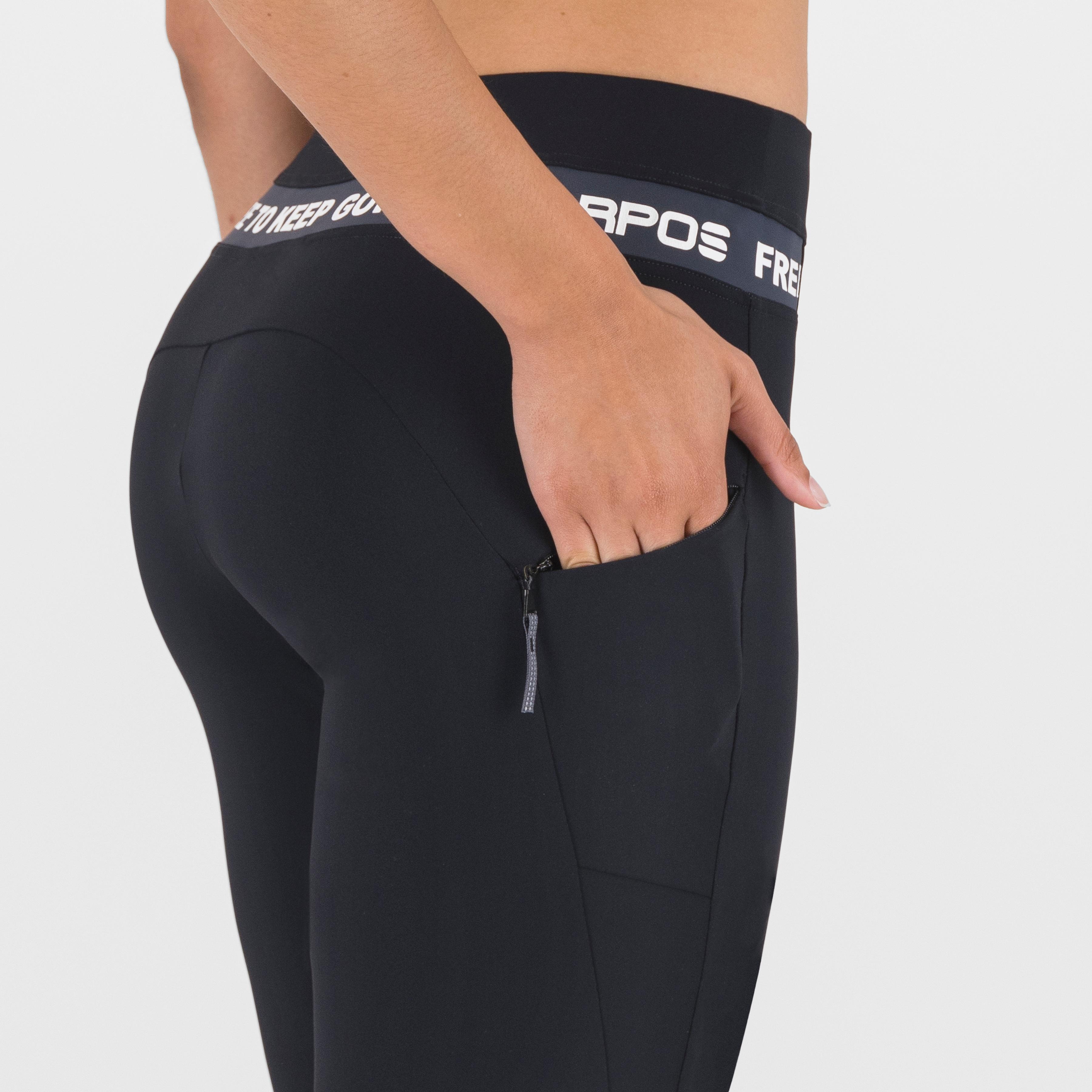Easyfrizz w 3 4 pant - black/ombre blue - karpos