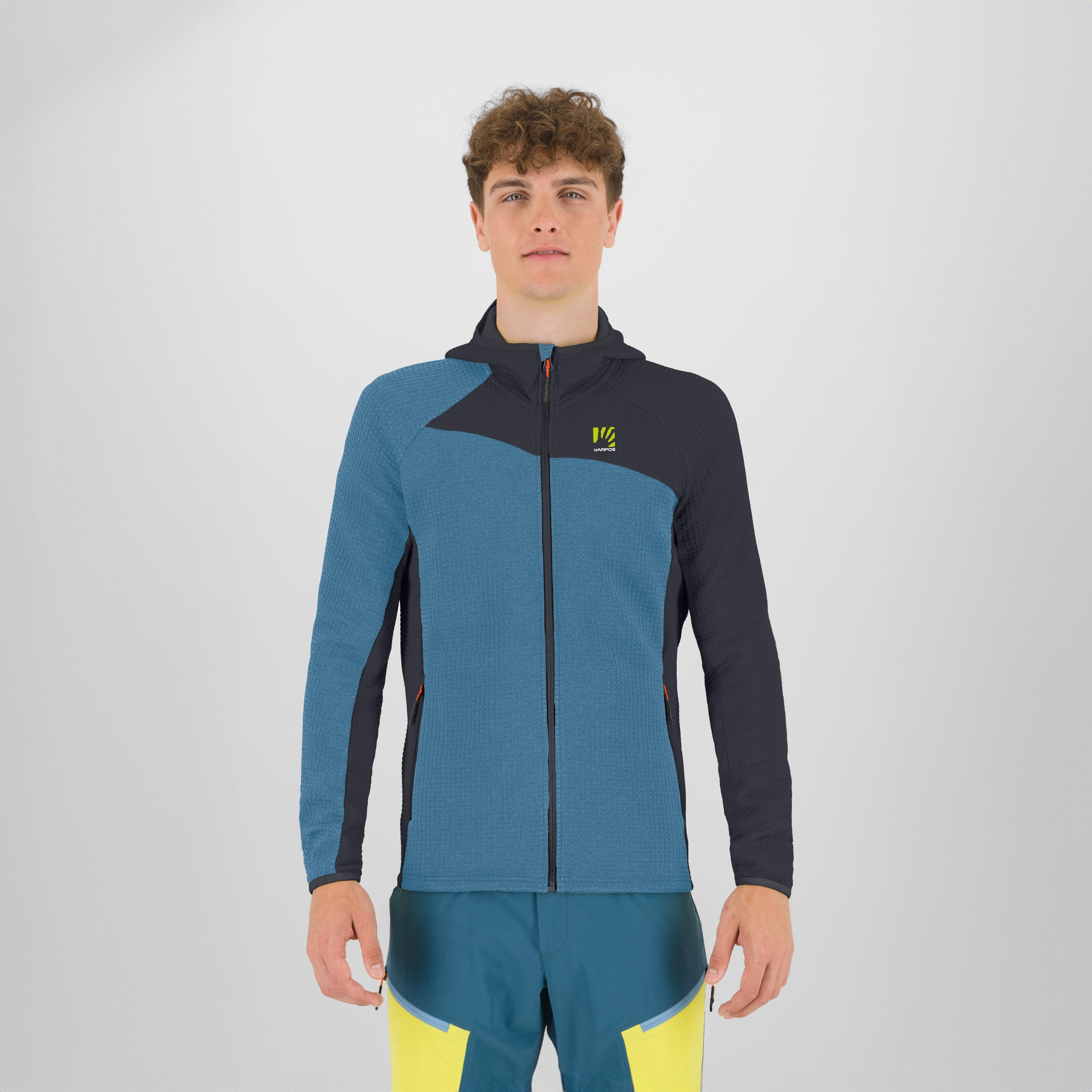 Averau full-zip hoodie fleece - niagara/vulcan - karpos