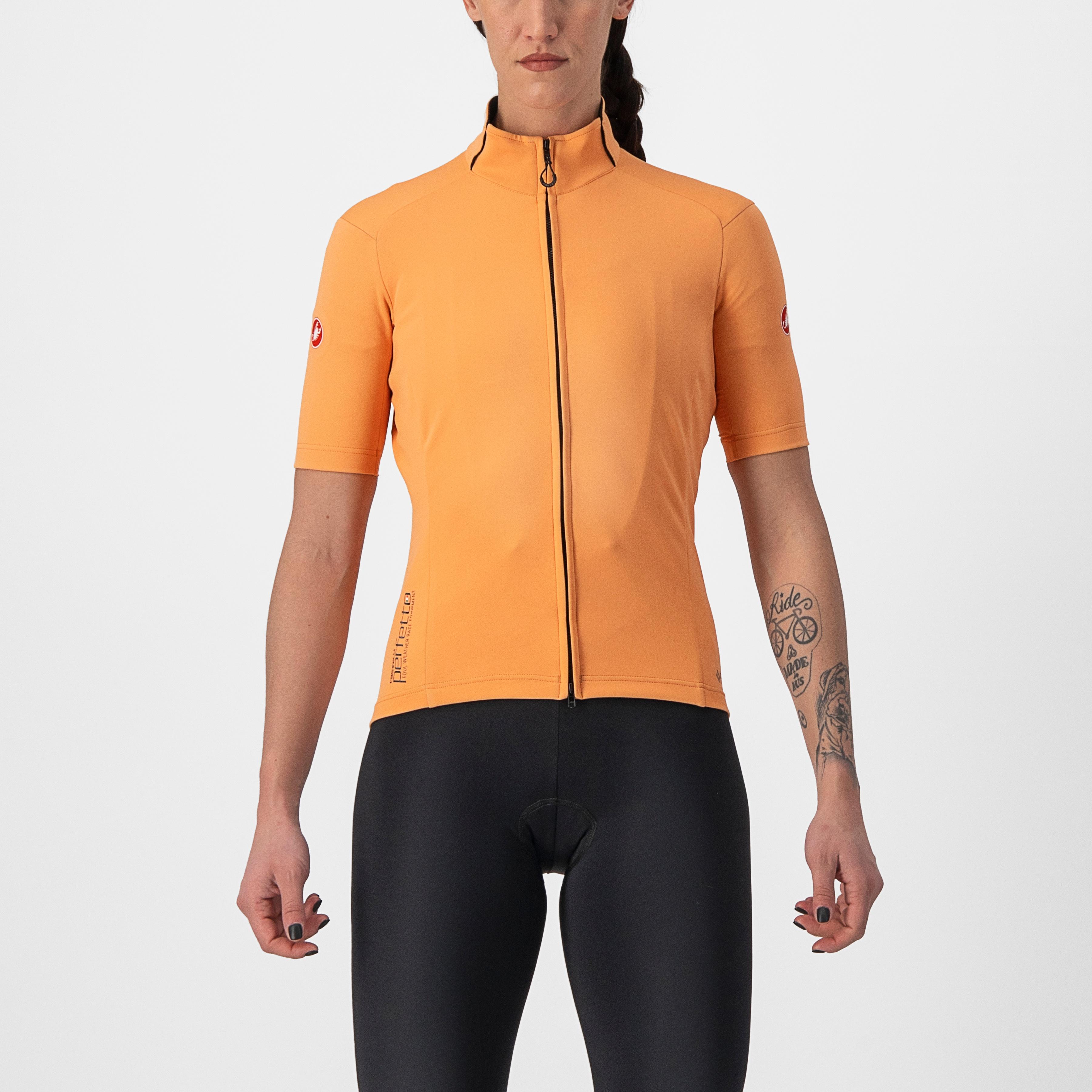Perfetto ros 2w wind jersey - melon - castelli
