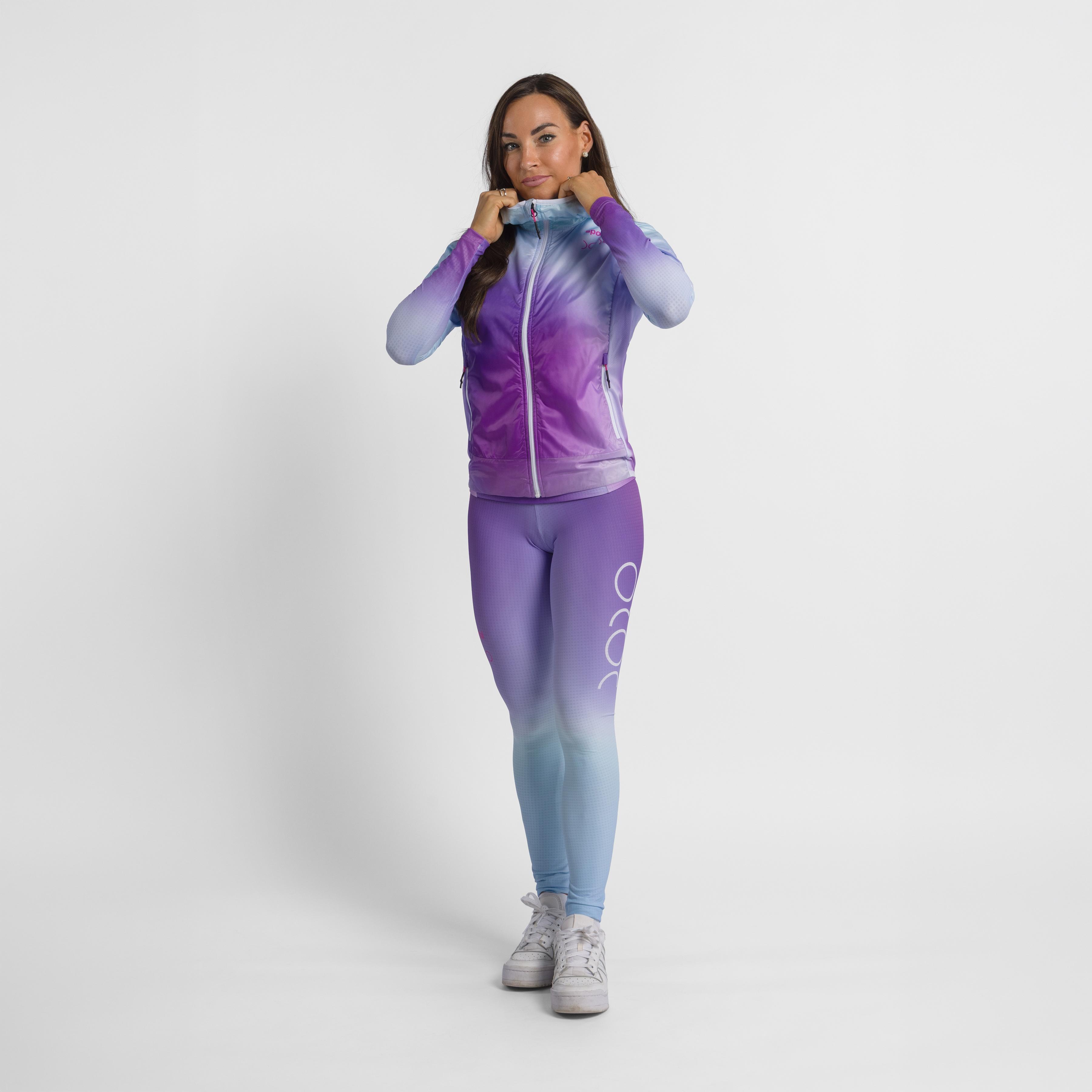 Doro puffy jacket - shaded pink/azure - sportful