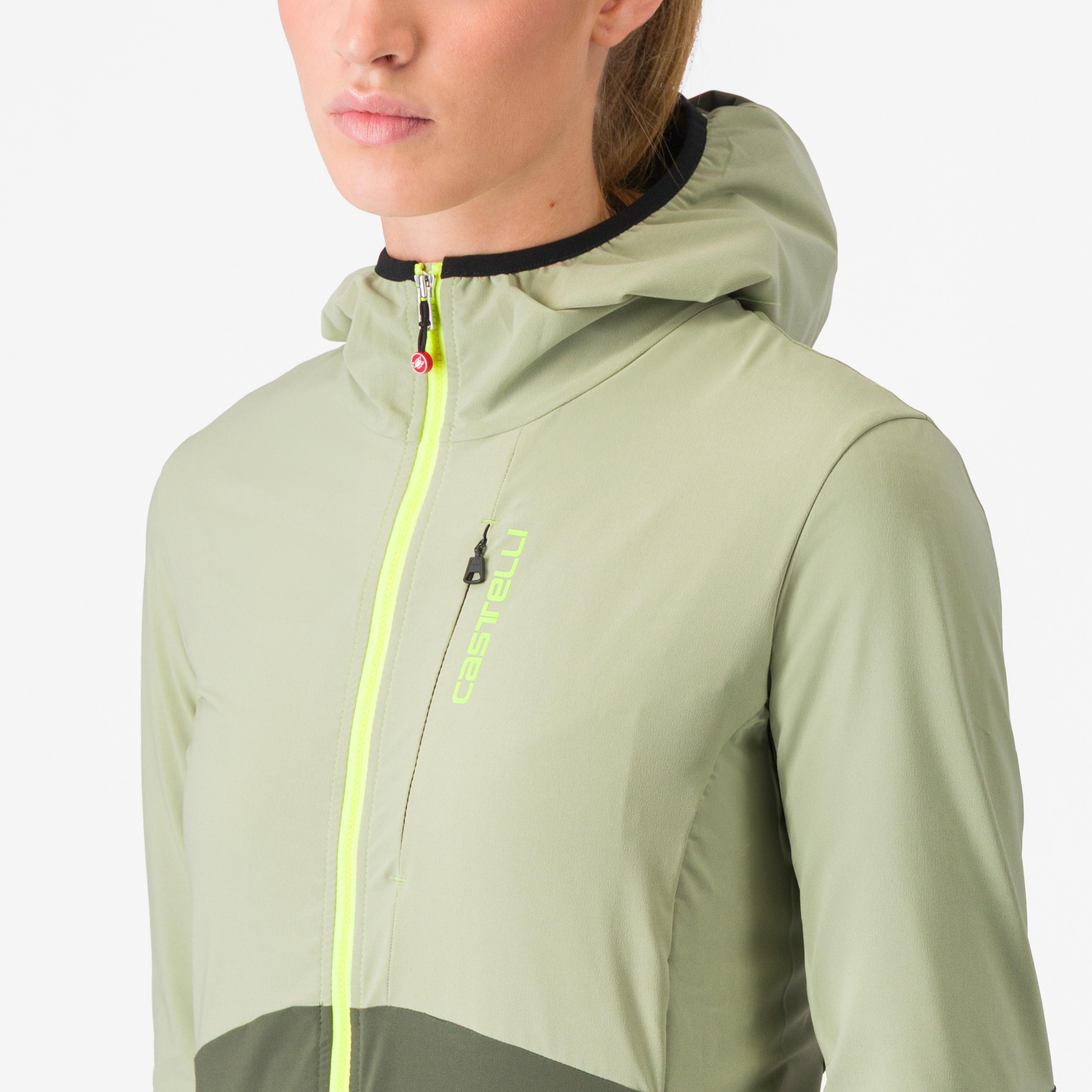 Fly unltd w jacket - green tea/ deep depths - castelli