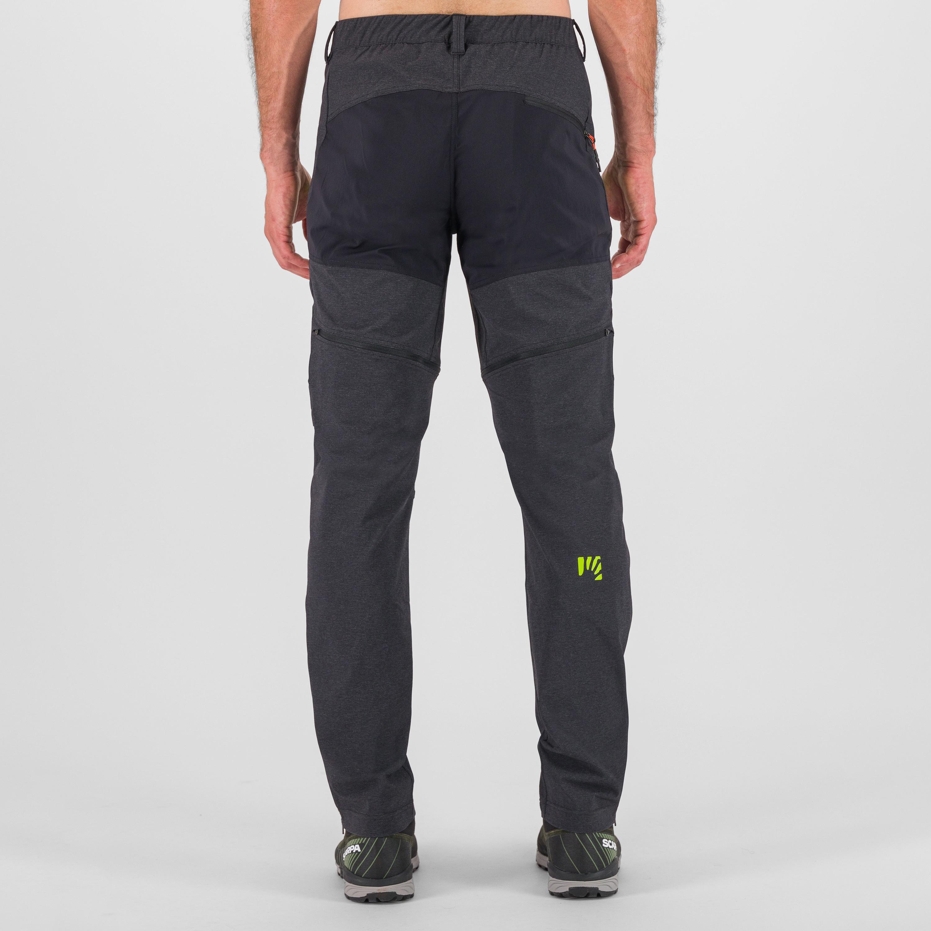 Santa croce zip-off pant - black/jasmine green - karpos
