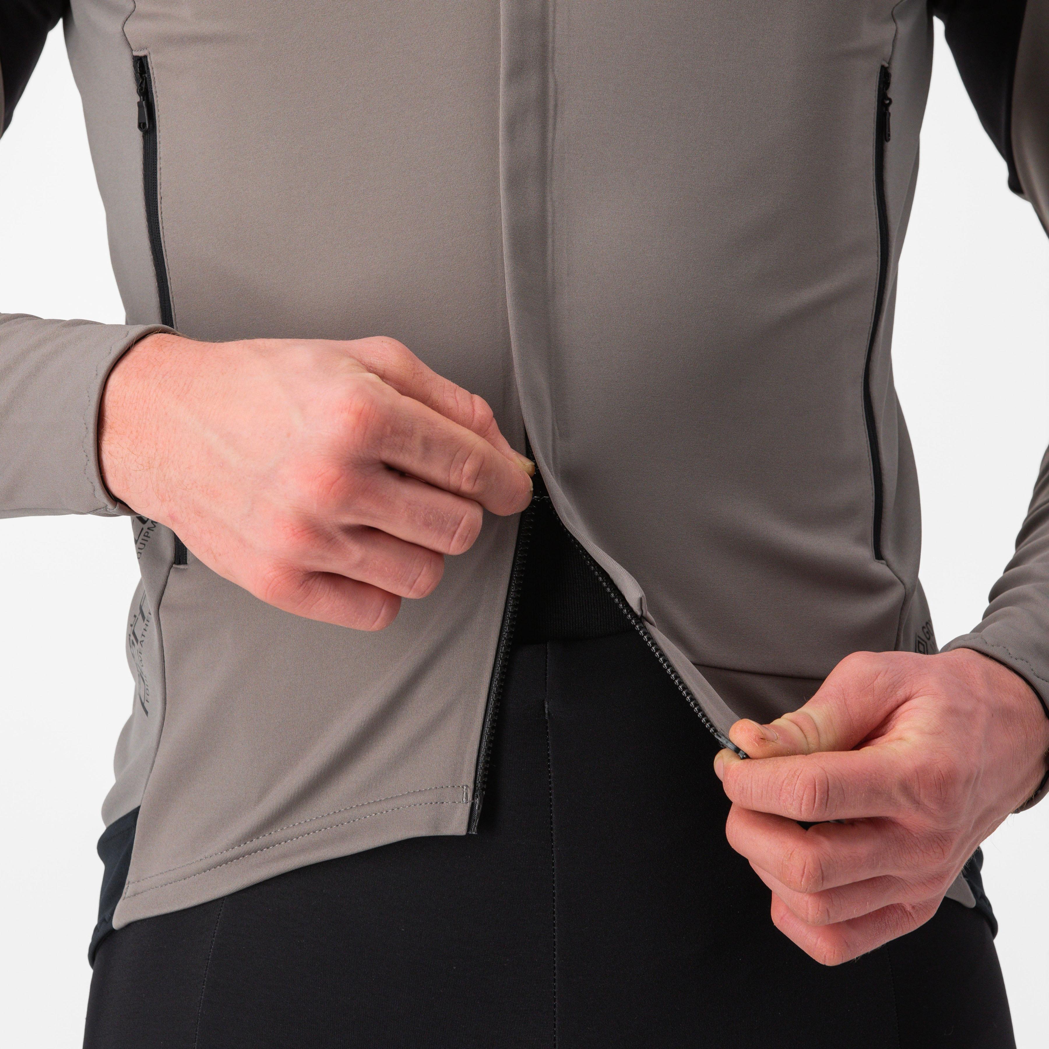 Perfetto ros 2 jacket - nickel gray/travertine gray - castelli