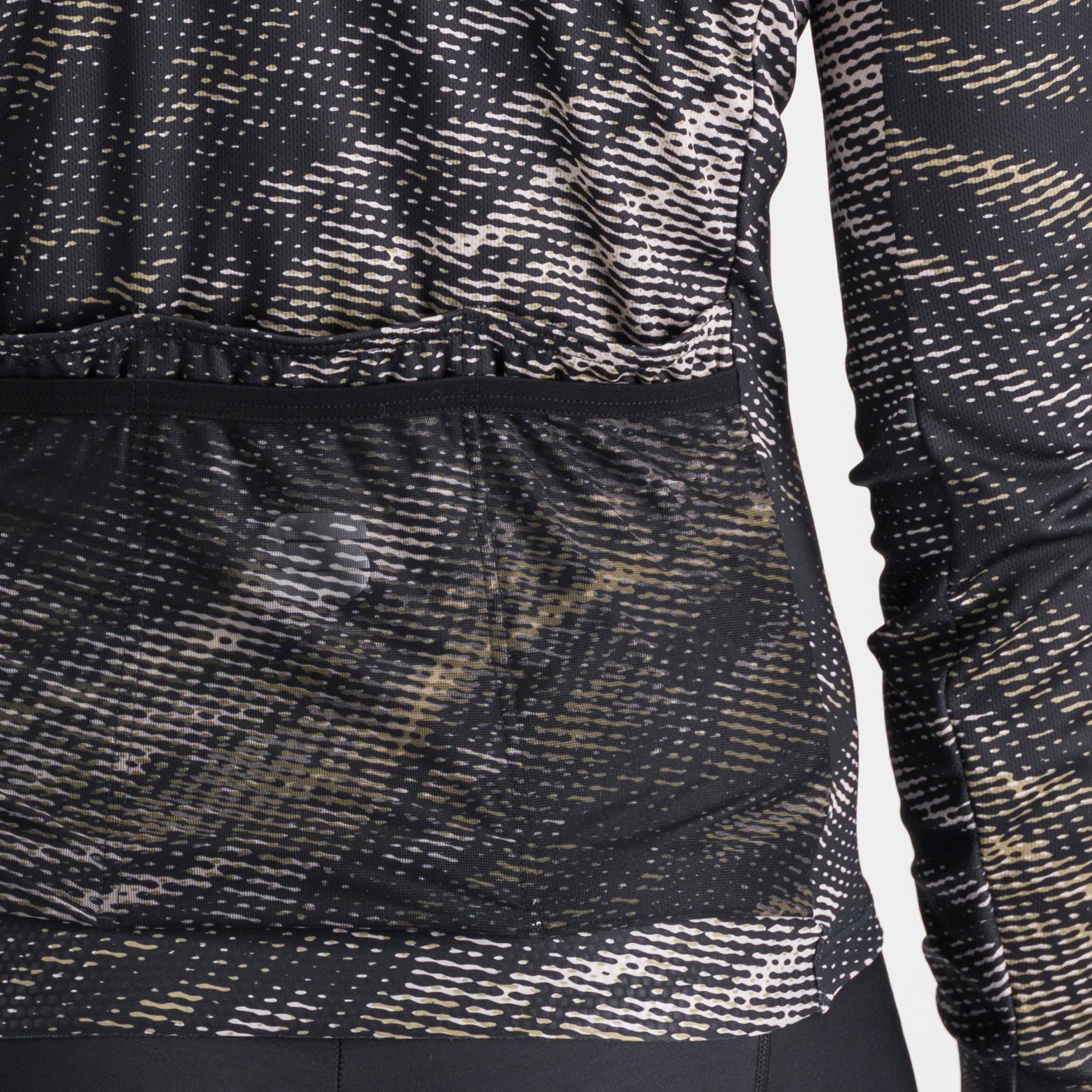 Cliff supergiara thermal jersey - black olive green cement - sportful