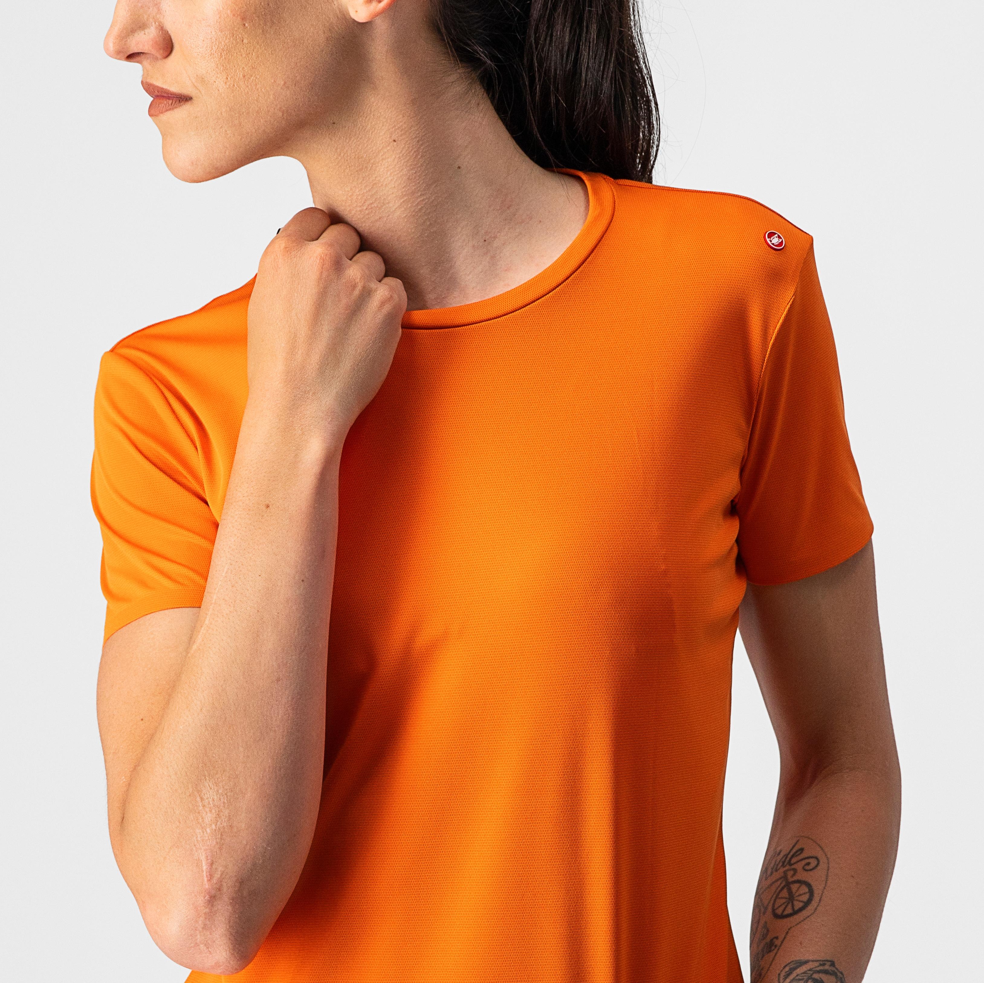 Tech 2 w tee - orange rust - castelli