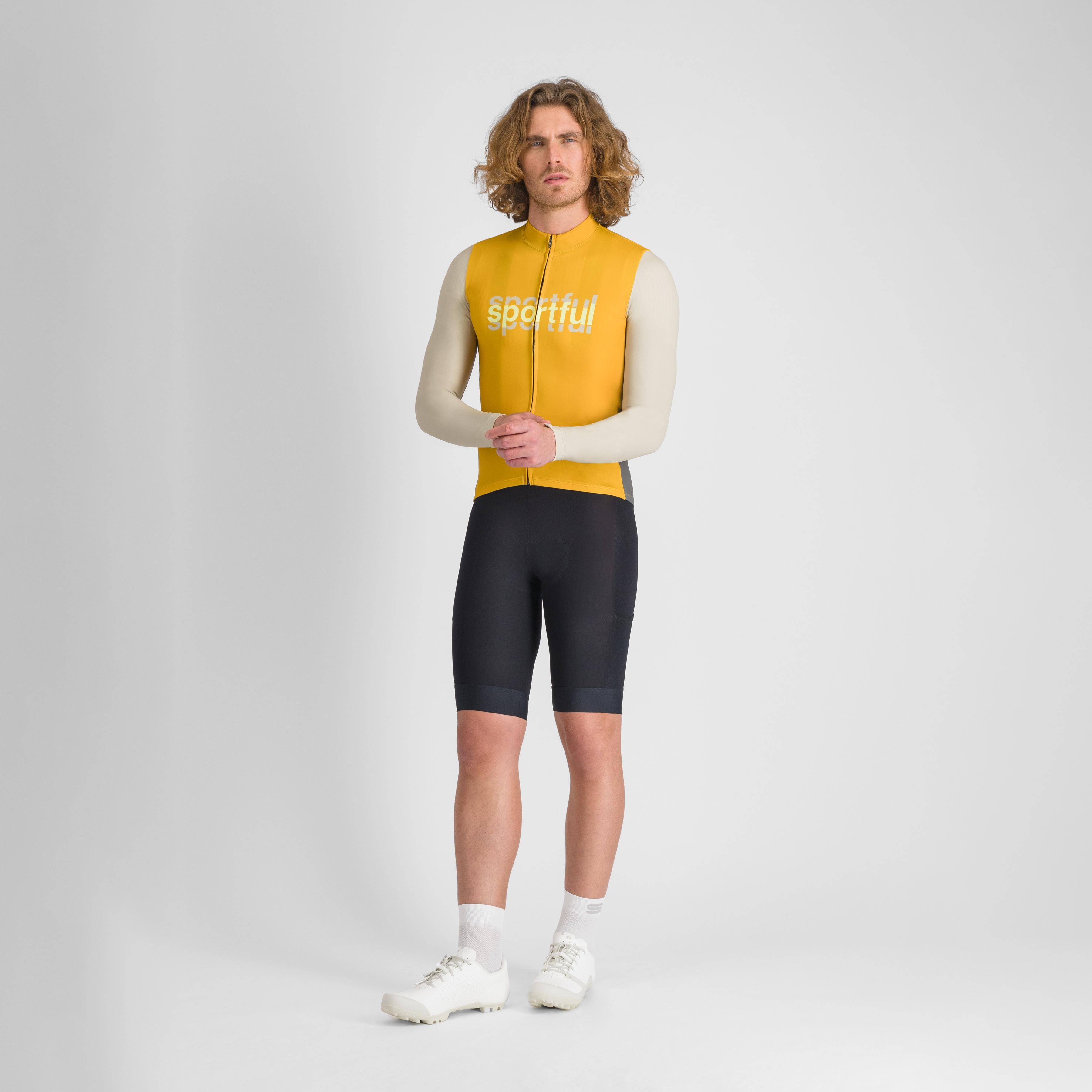Supergiara logo thermal jersey - gold leaf - sportful