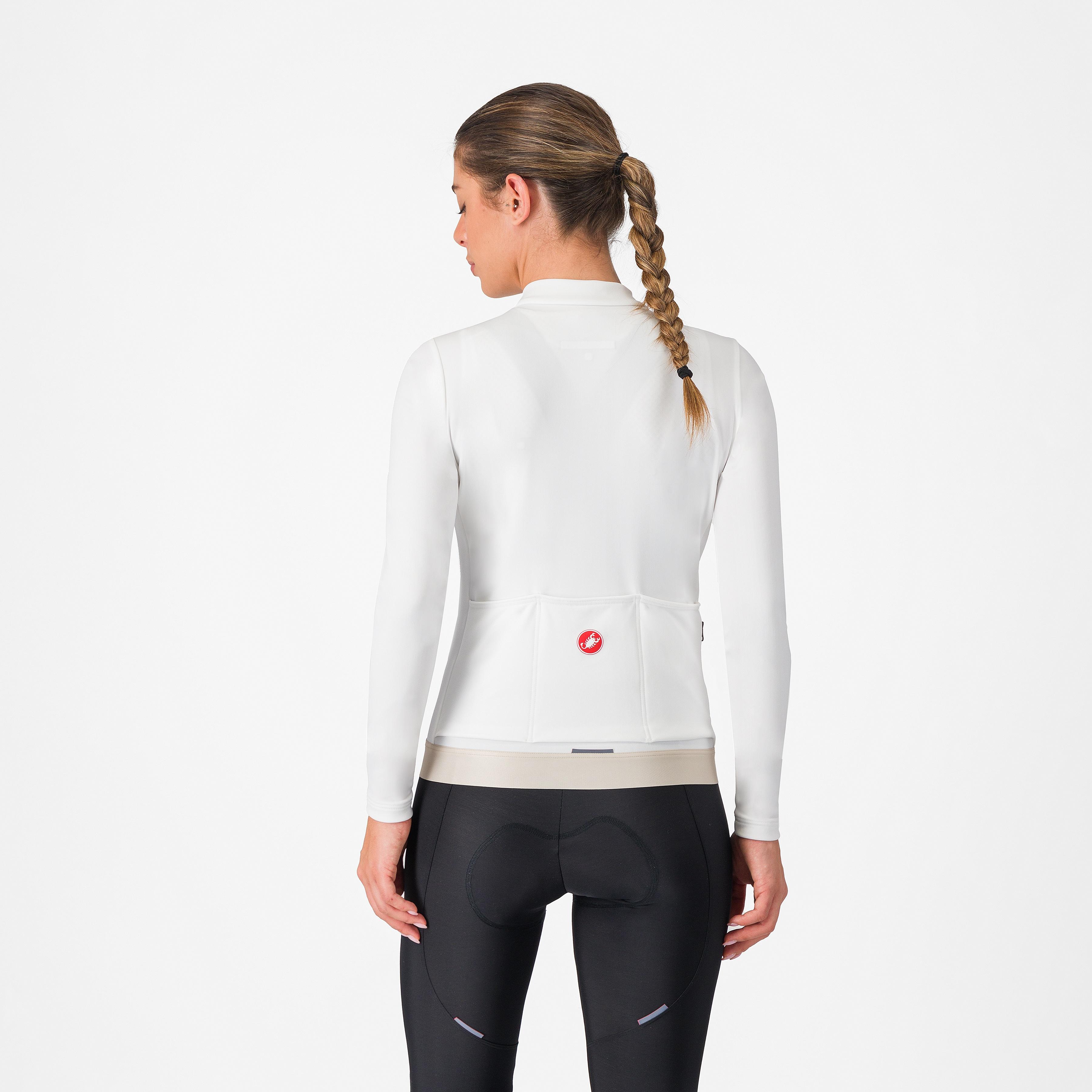 Espresso thermal w jersey - ivory/silver moon - castelli
