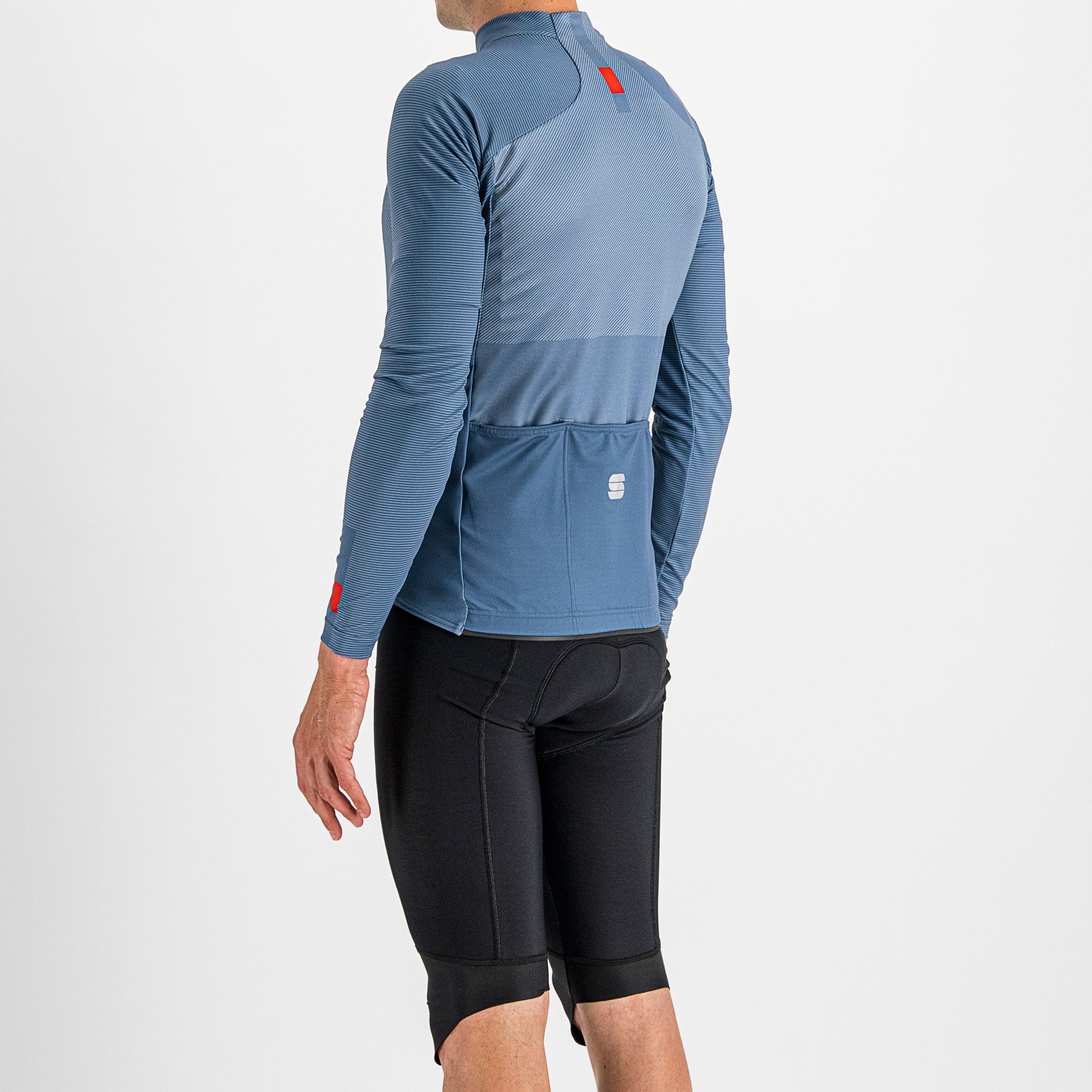 Bodyfit pro thermal jersey - blue sea red fire - sportful