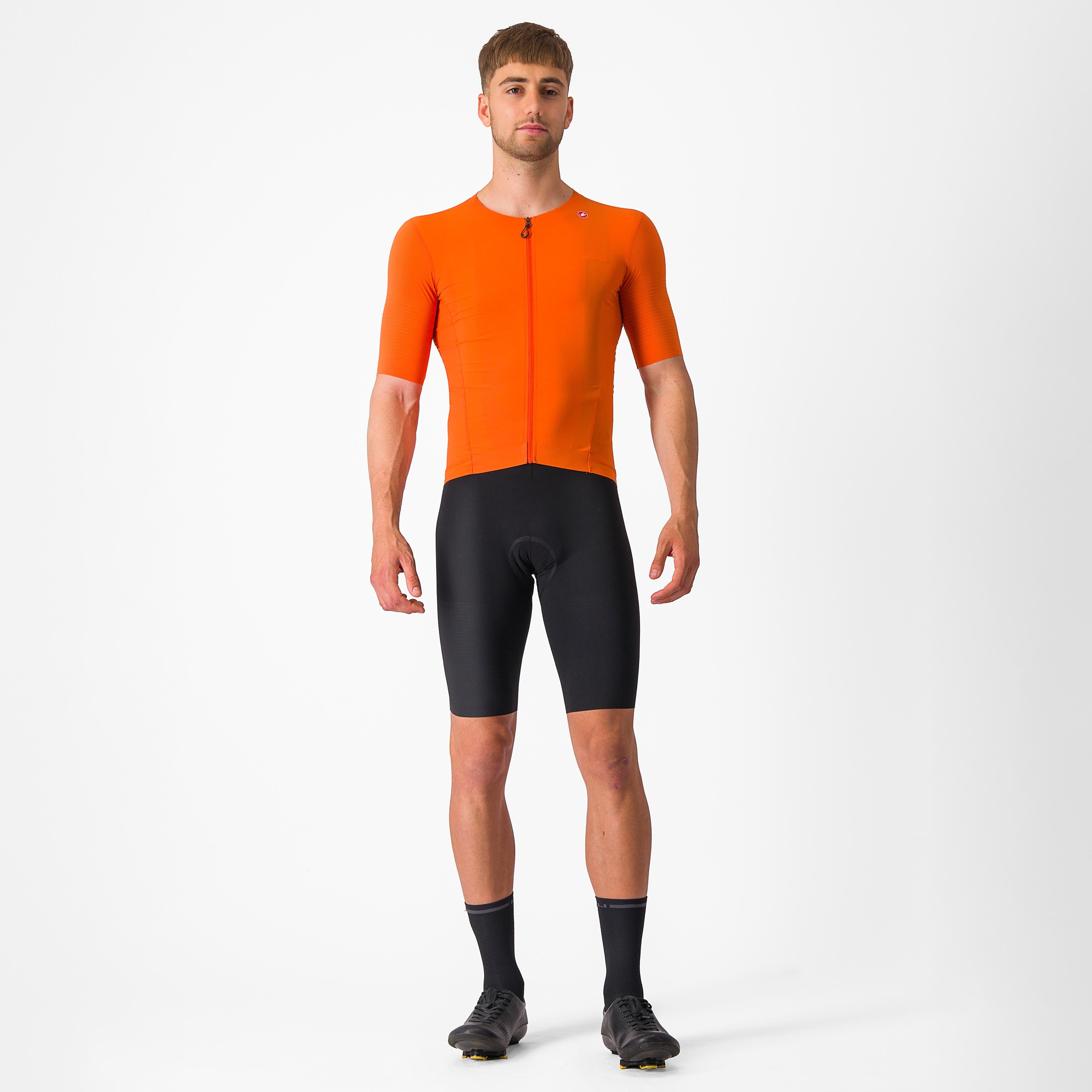 Premio black jersey - orange rust - castelli