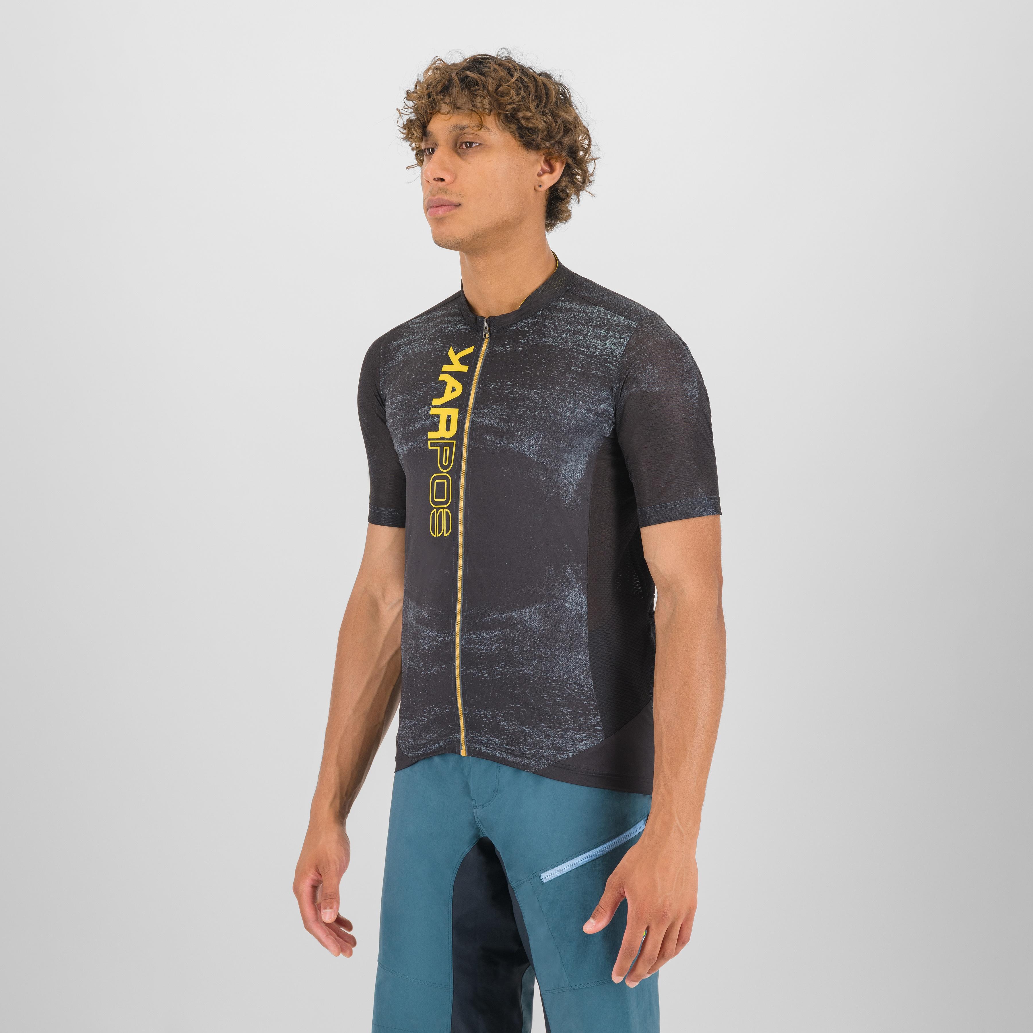 Green fire jersey - black/lemon curry - karpos