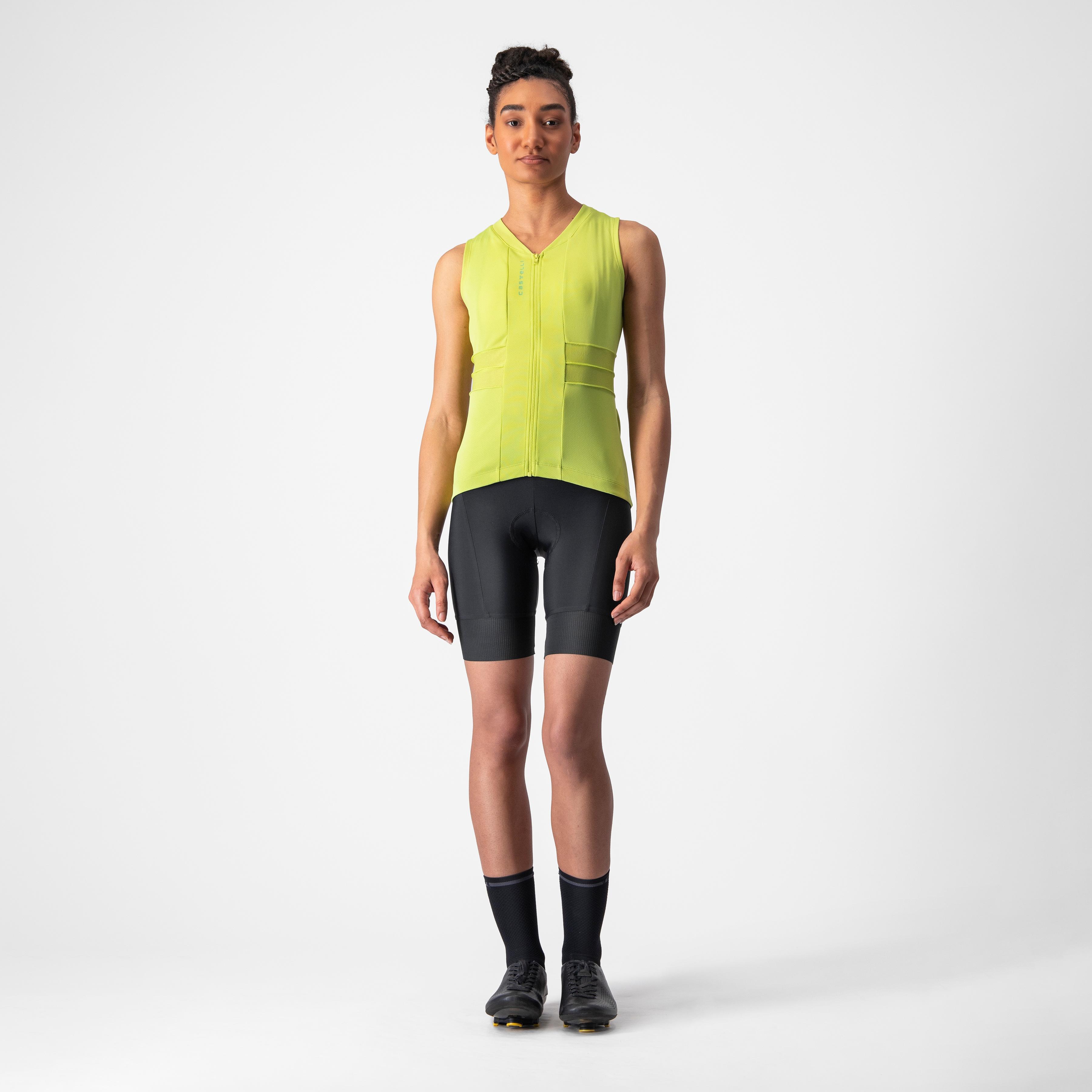 Anima 4 sleeveless - bright lime/absinthe - castelli