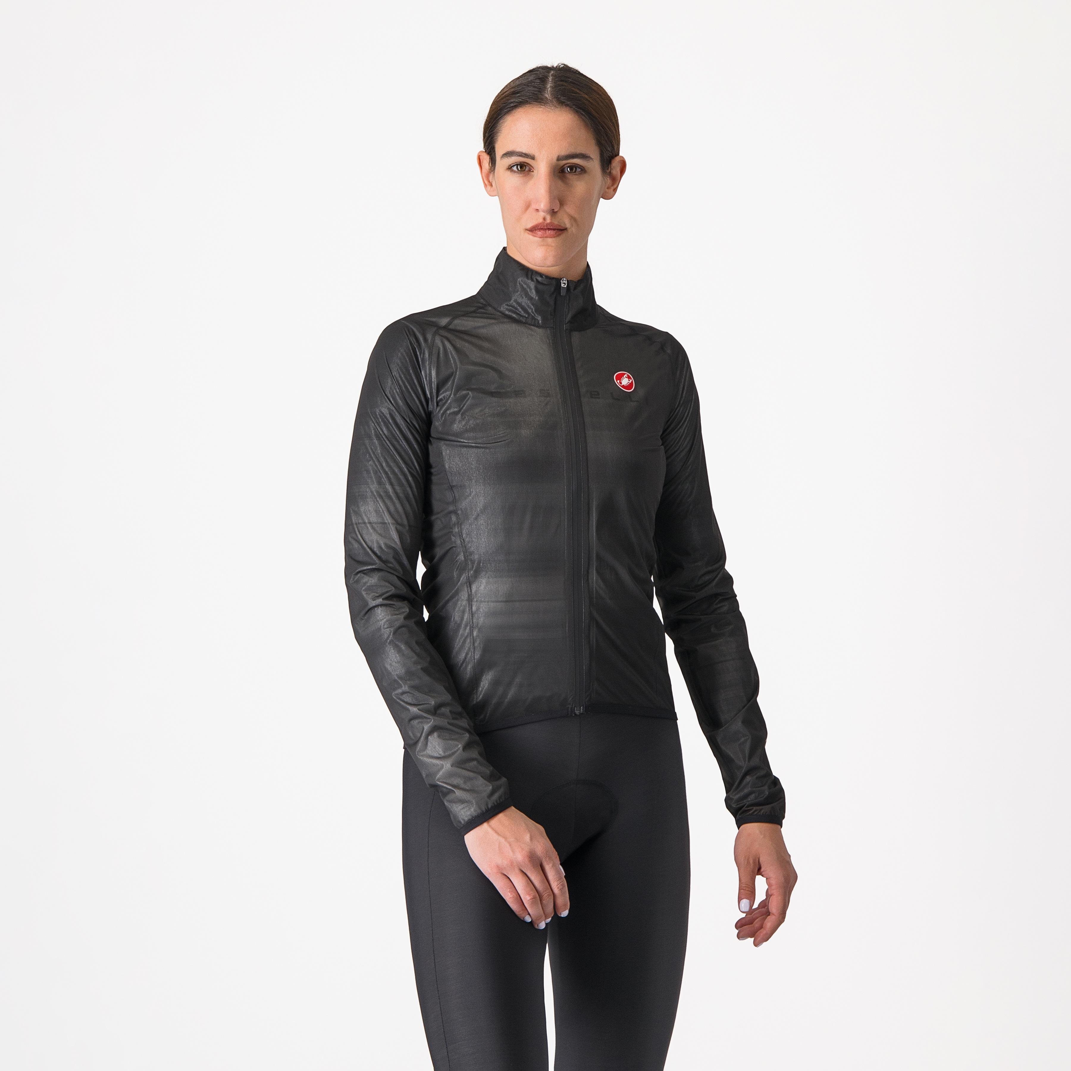 Squall shell w jacket - light black/silver gray - castelli