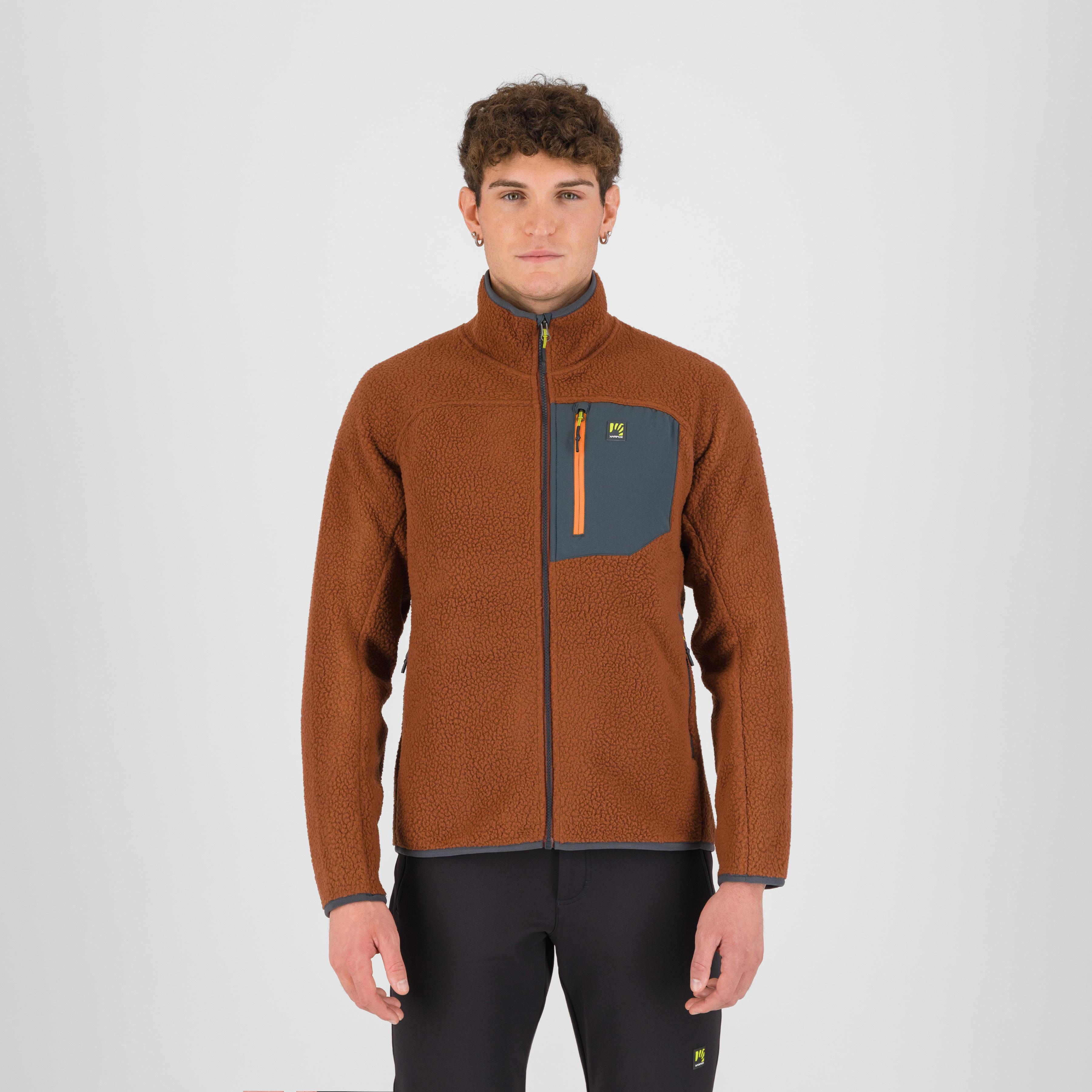 Moiazza retrò fleece - mahogany/woodl.gray - karpos