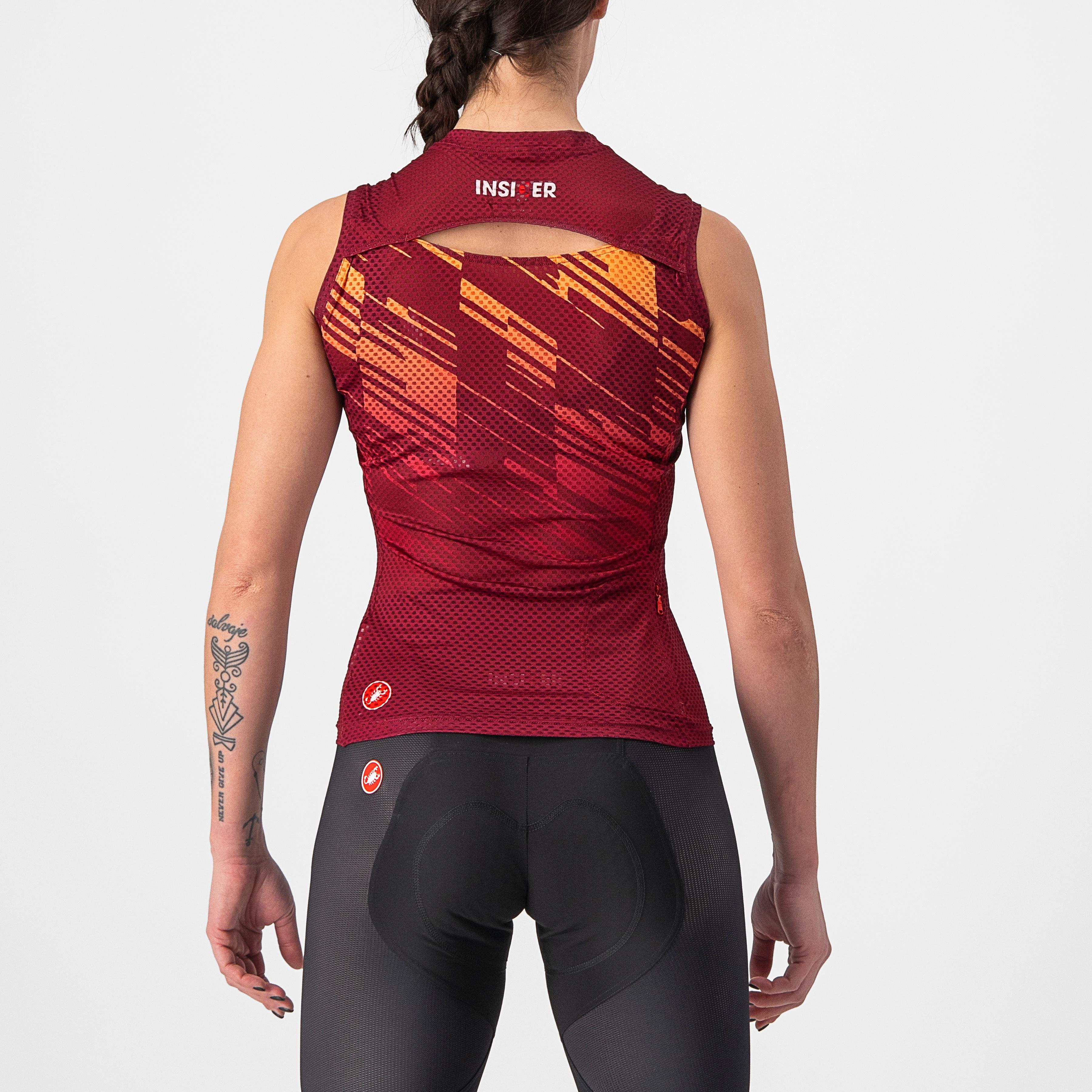 Insider w sleeveless - bordeaux - castelli