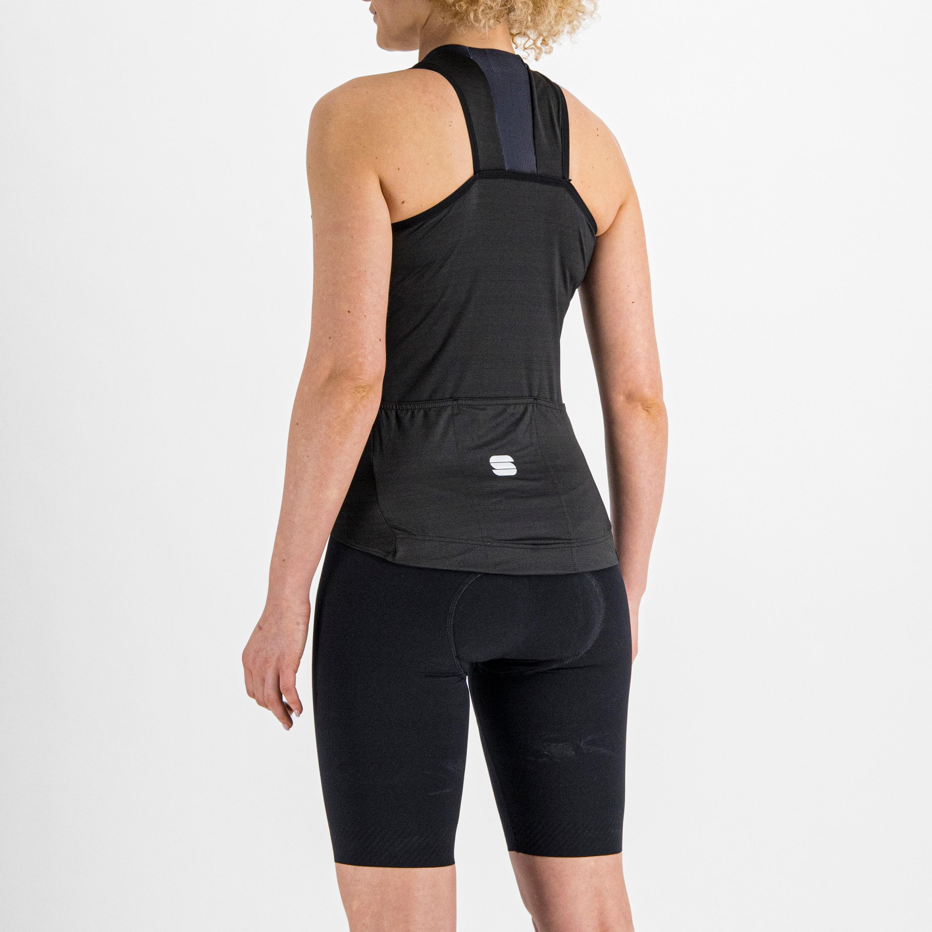 Kelly w sleeveless jersey - black - sportful