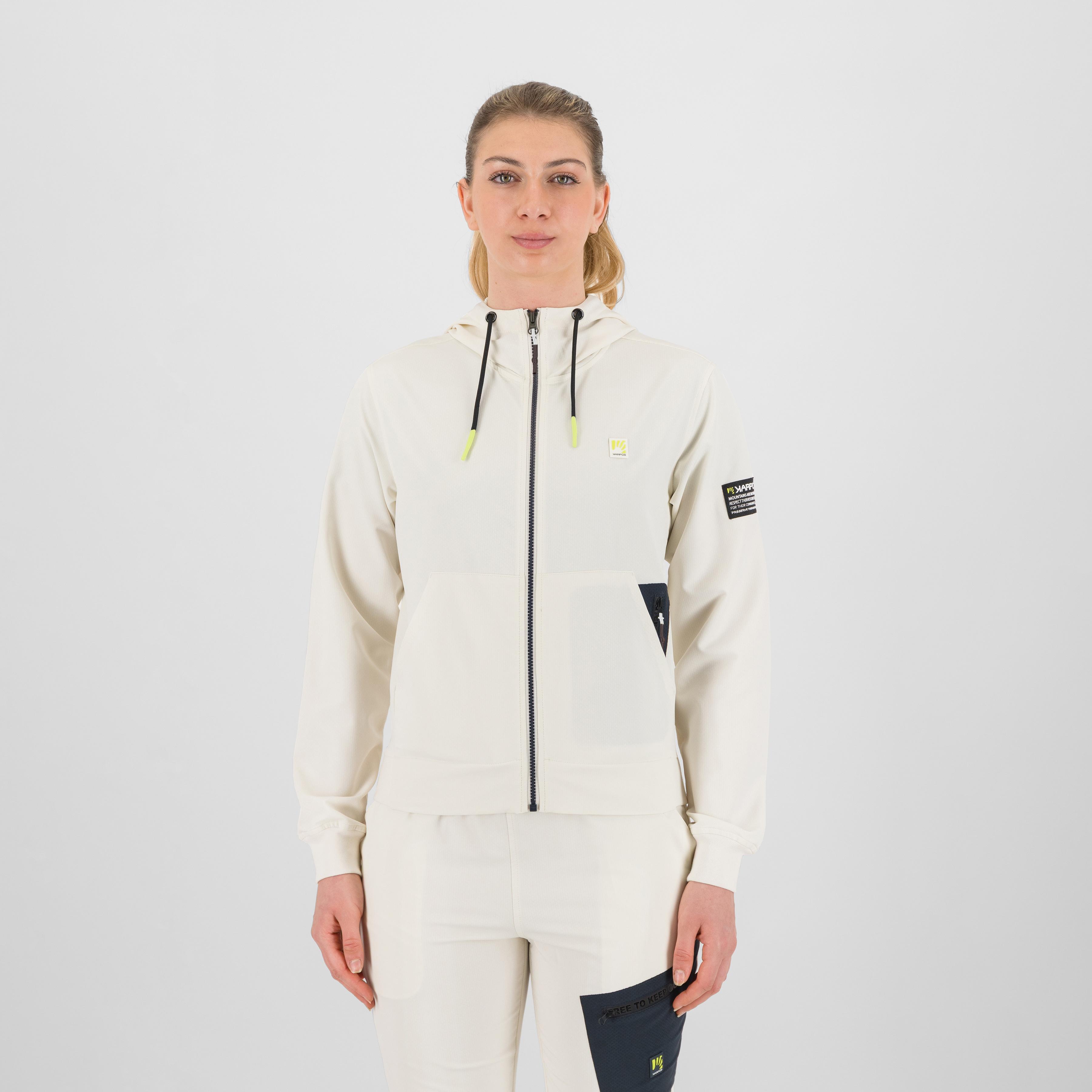 Easylife w hoodie full-zip fleece - pristine - karpos