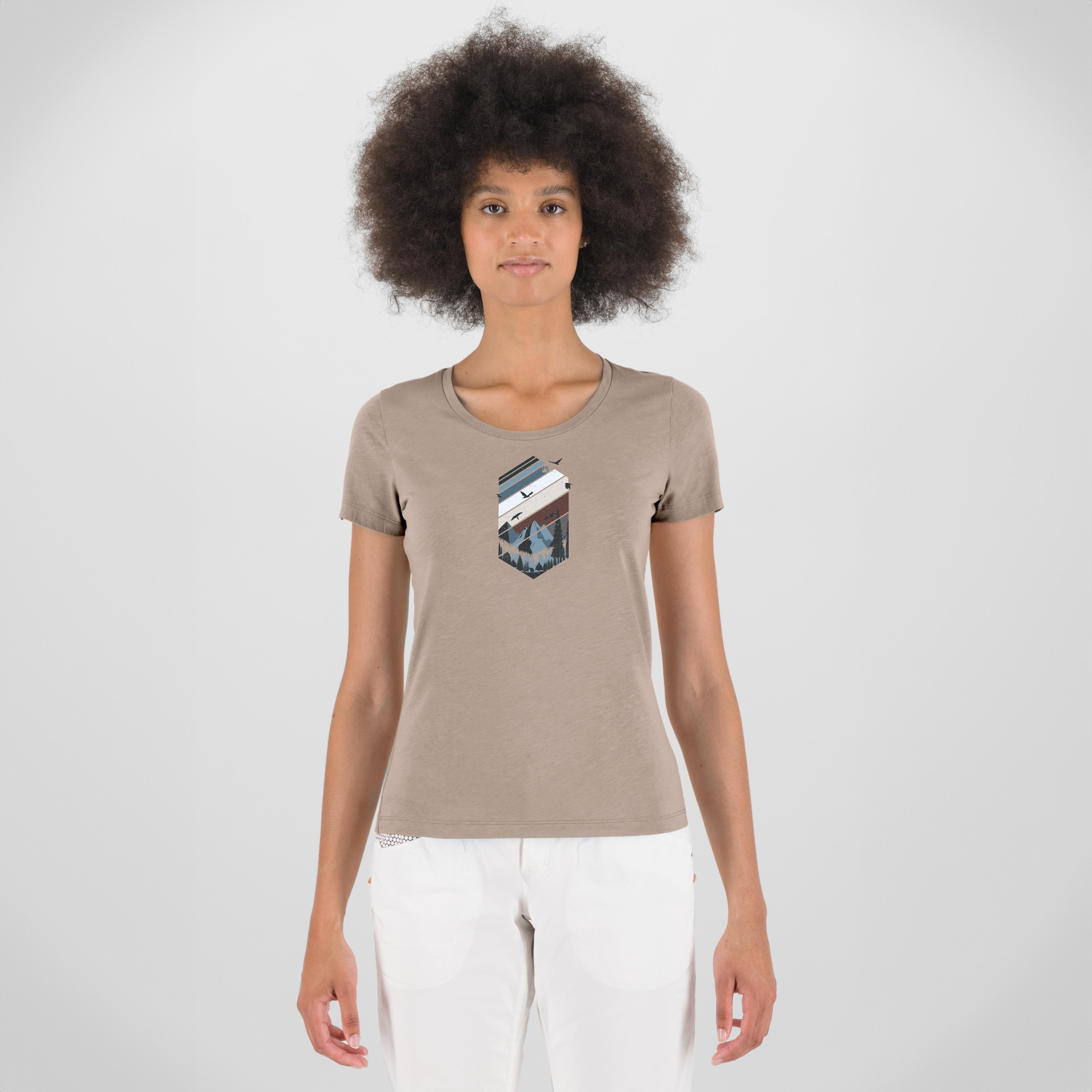 Valley w t-shirt - taupe - karpos