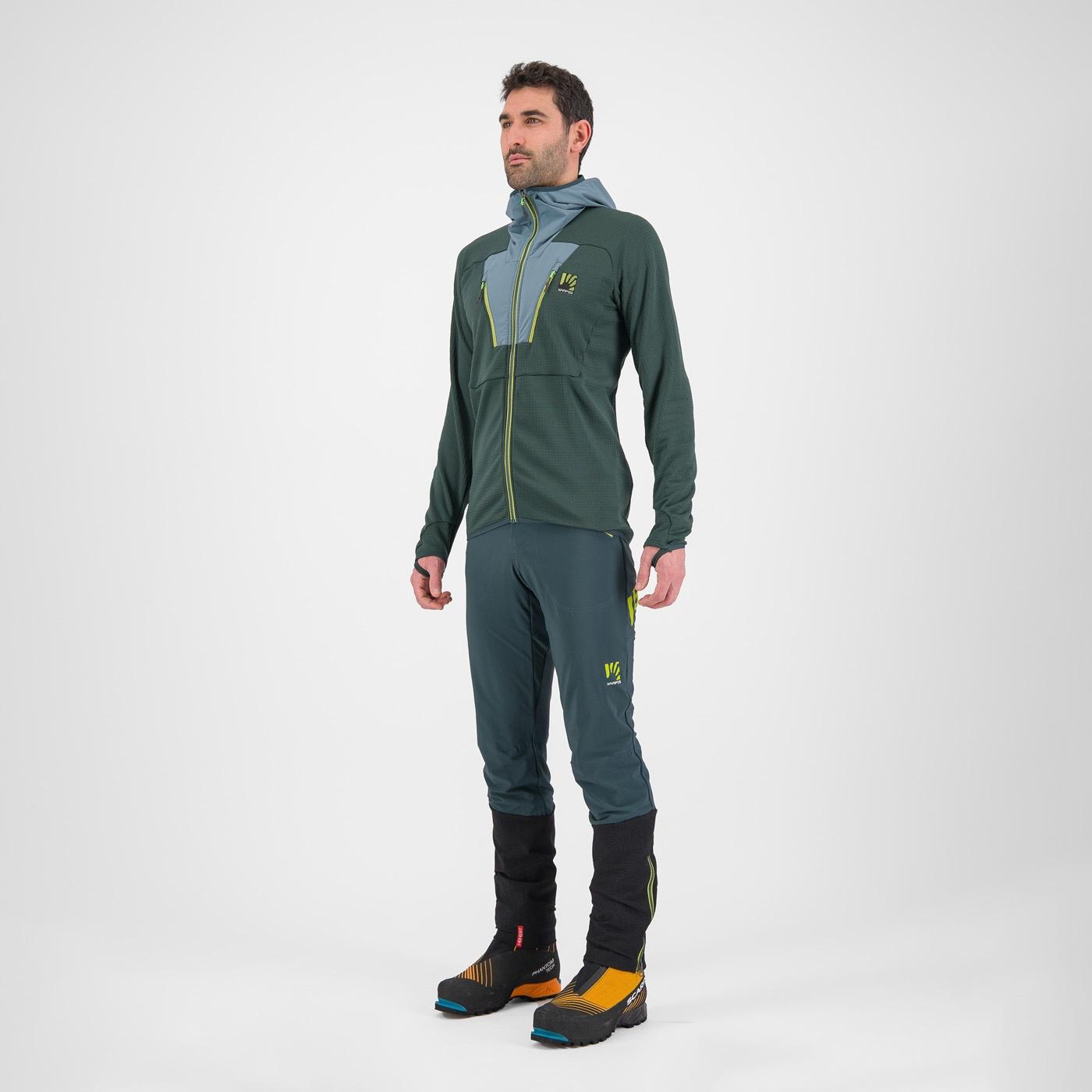 Highest hoodie fleece - forest/north atlantic - karpos