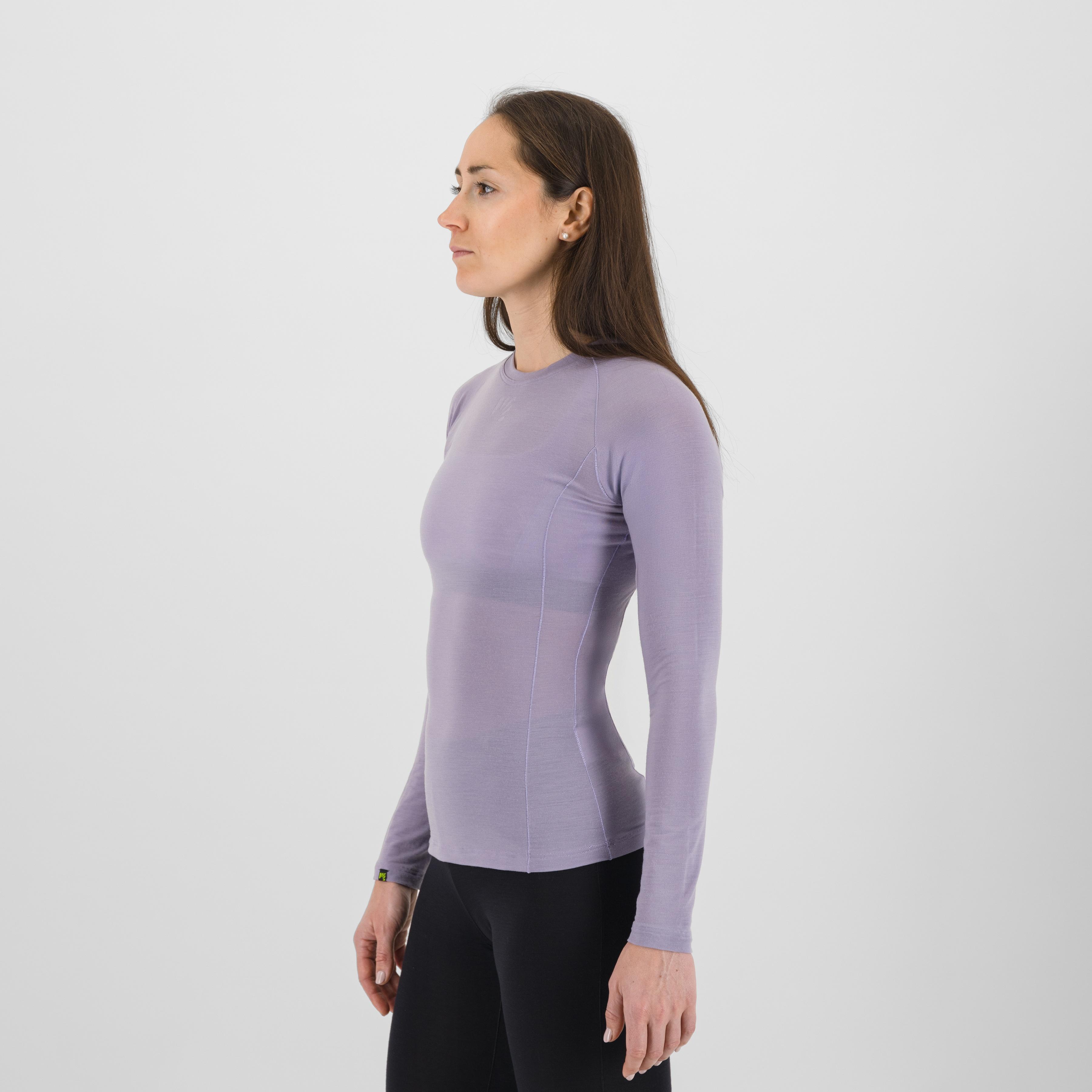 Dinamico merino 130  w jersey ls - lavender - karpos