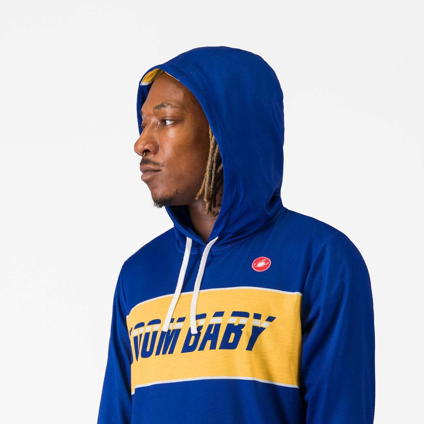 Boombaby 2 adventure hoodie - blue/gold - castelli