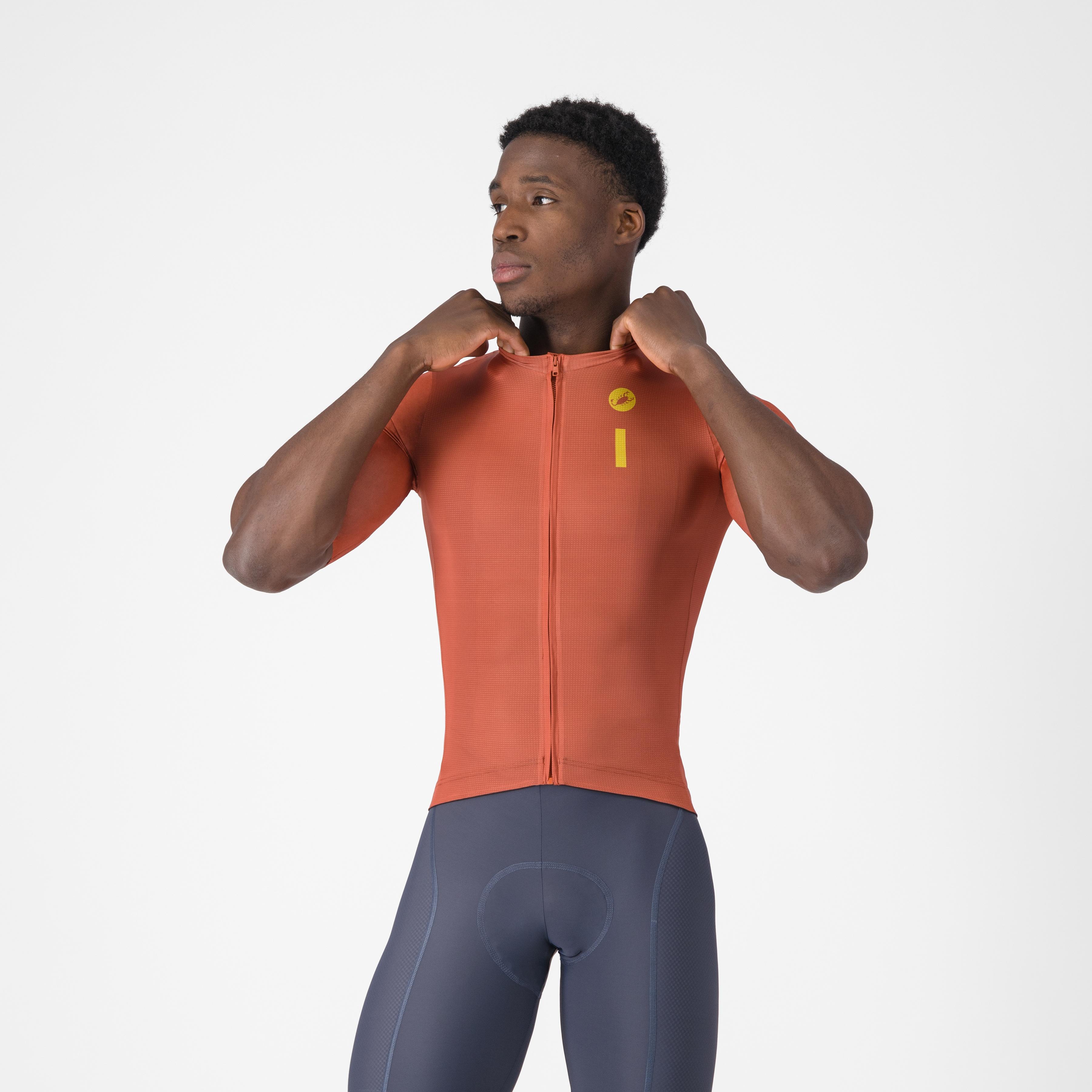 Drittone logo jersey - paprika/mango mojito - castelli