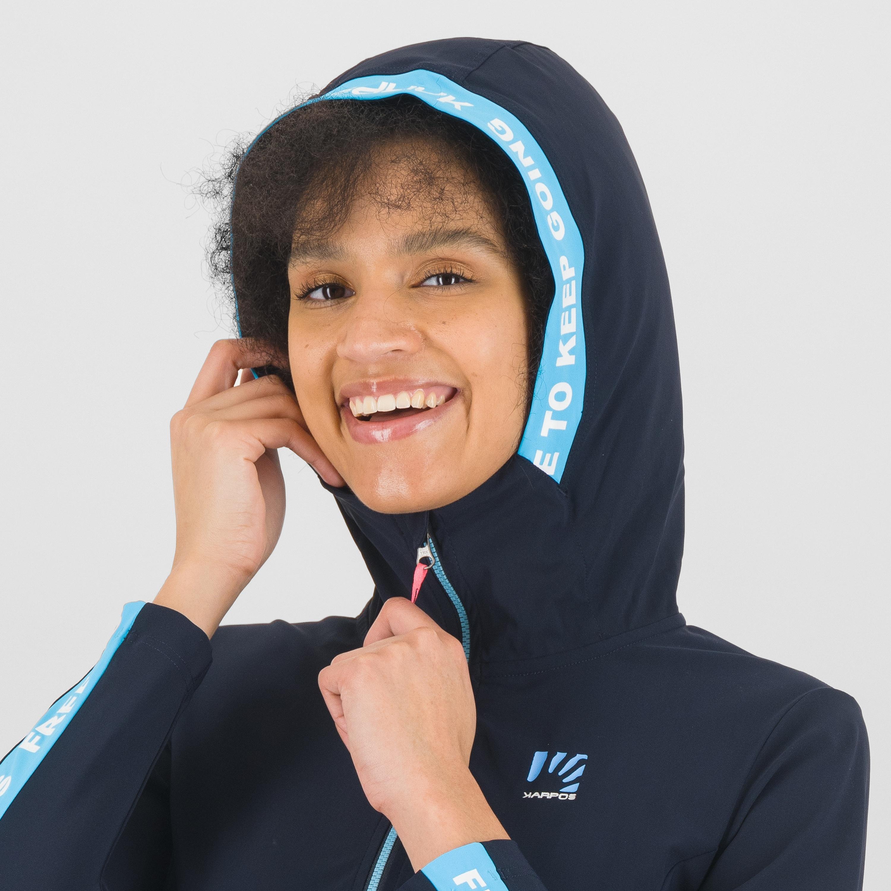 Easyfrizz w full-zip hoodie - sky captain/blue atoll - karpos