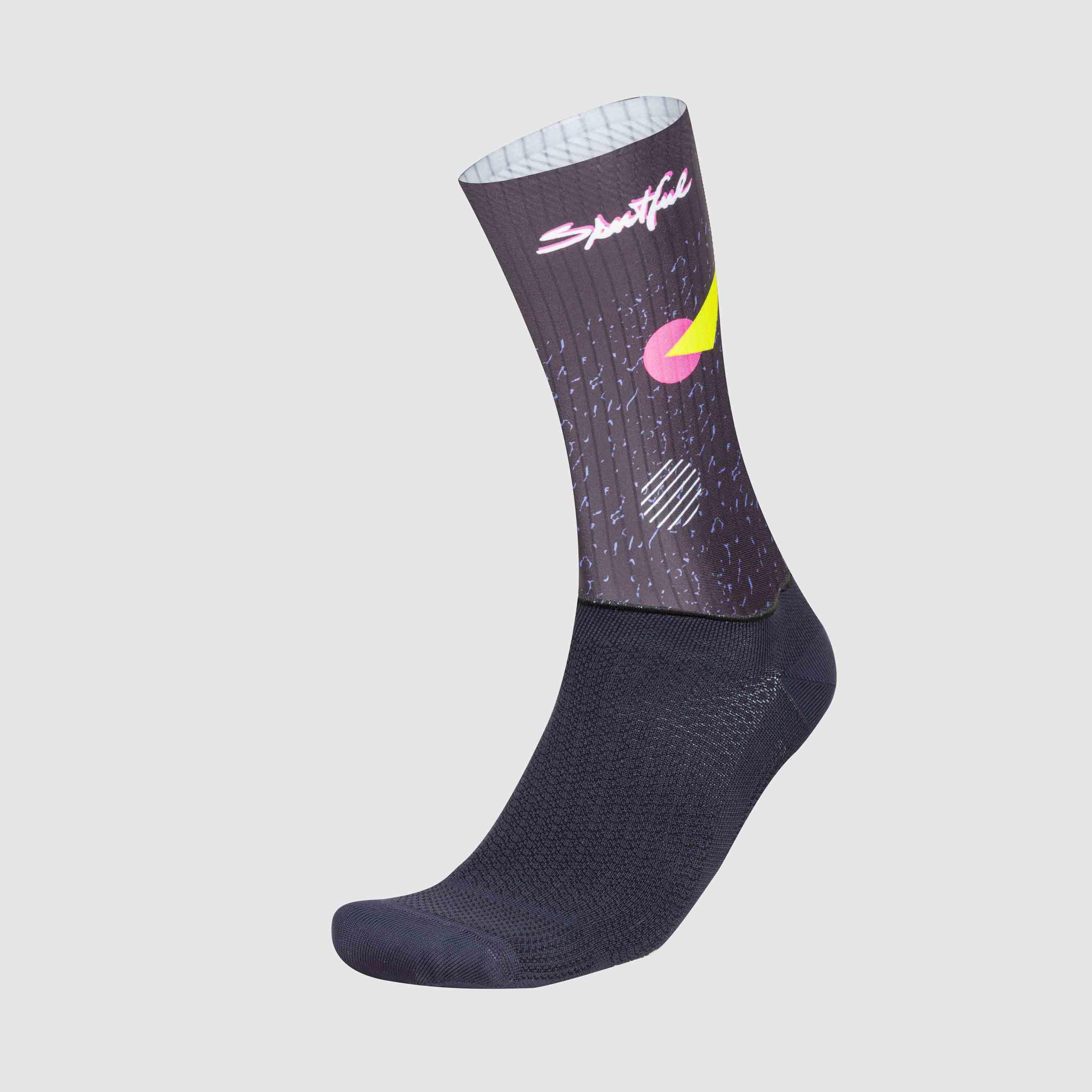 Heritage print sock - black heritage - sportful