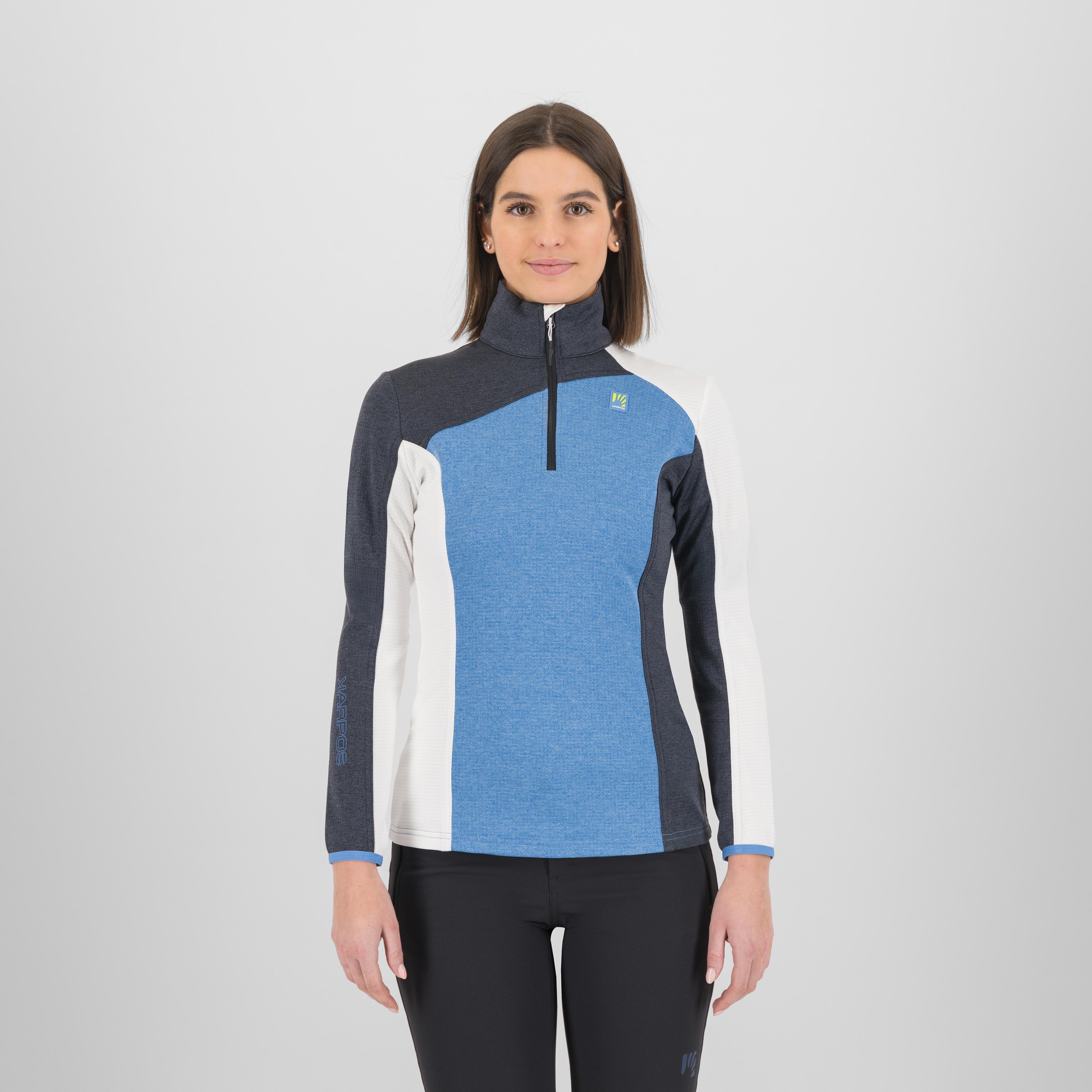Federa half-zip w fleece - jasper/black/br.white - karpos