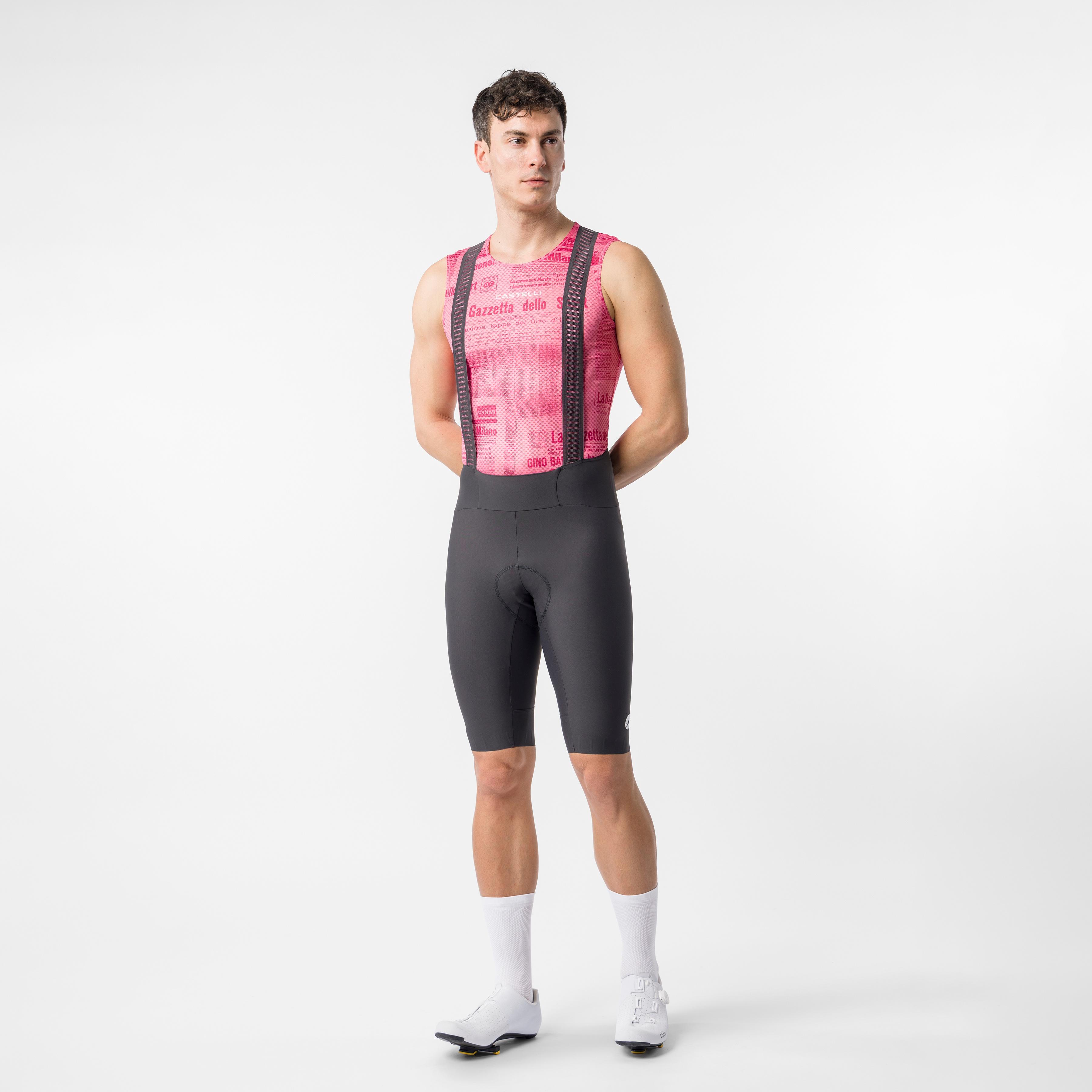 Gazzetta dello sport base layer - rosa giro - castelli