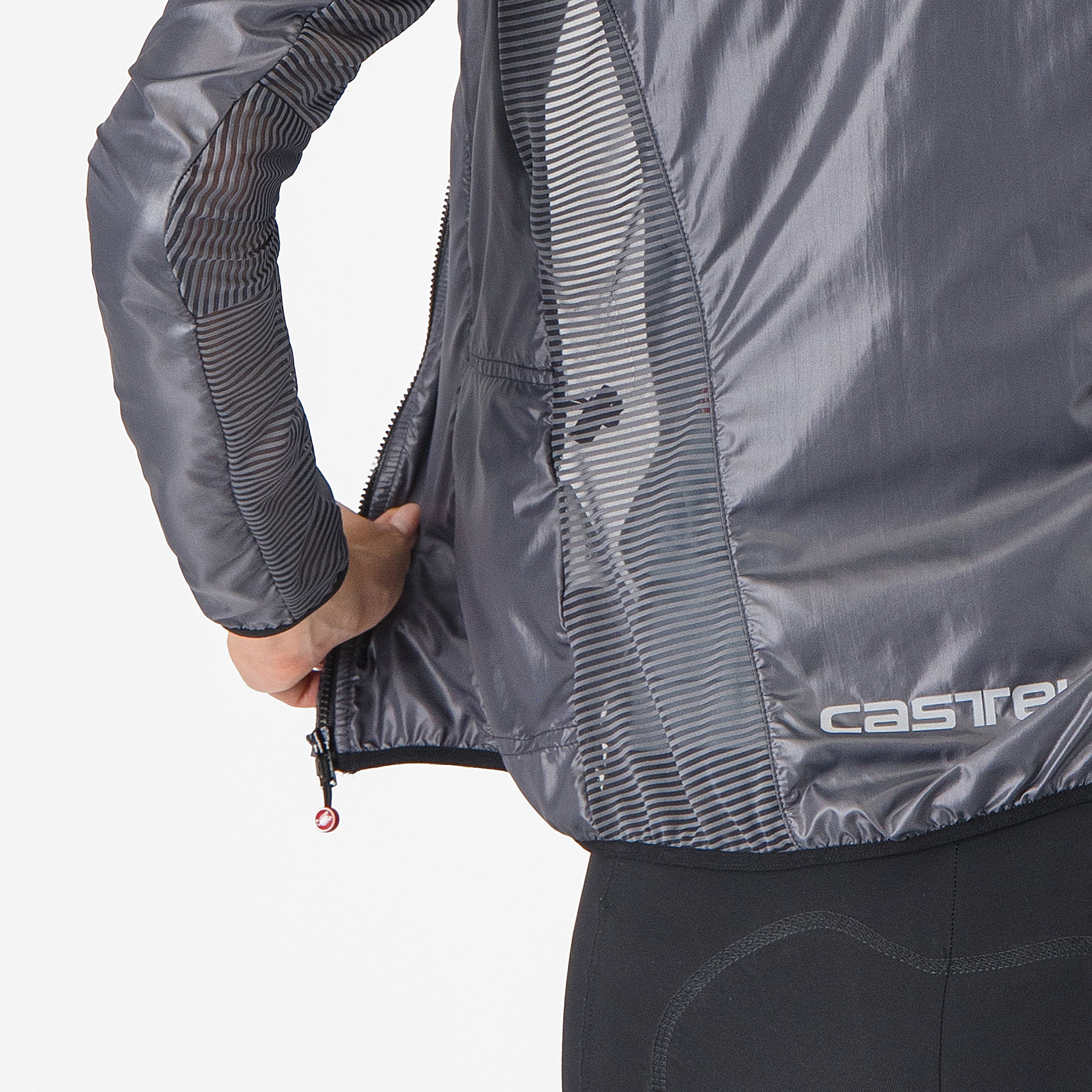 Aria shell w jacket - dark gray - castelli