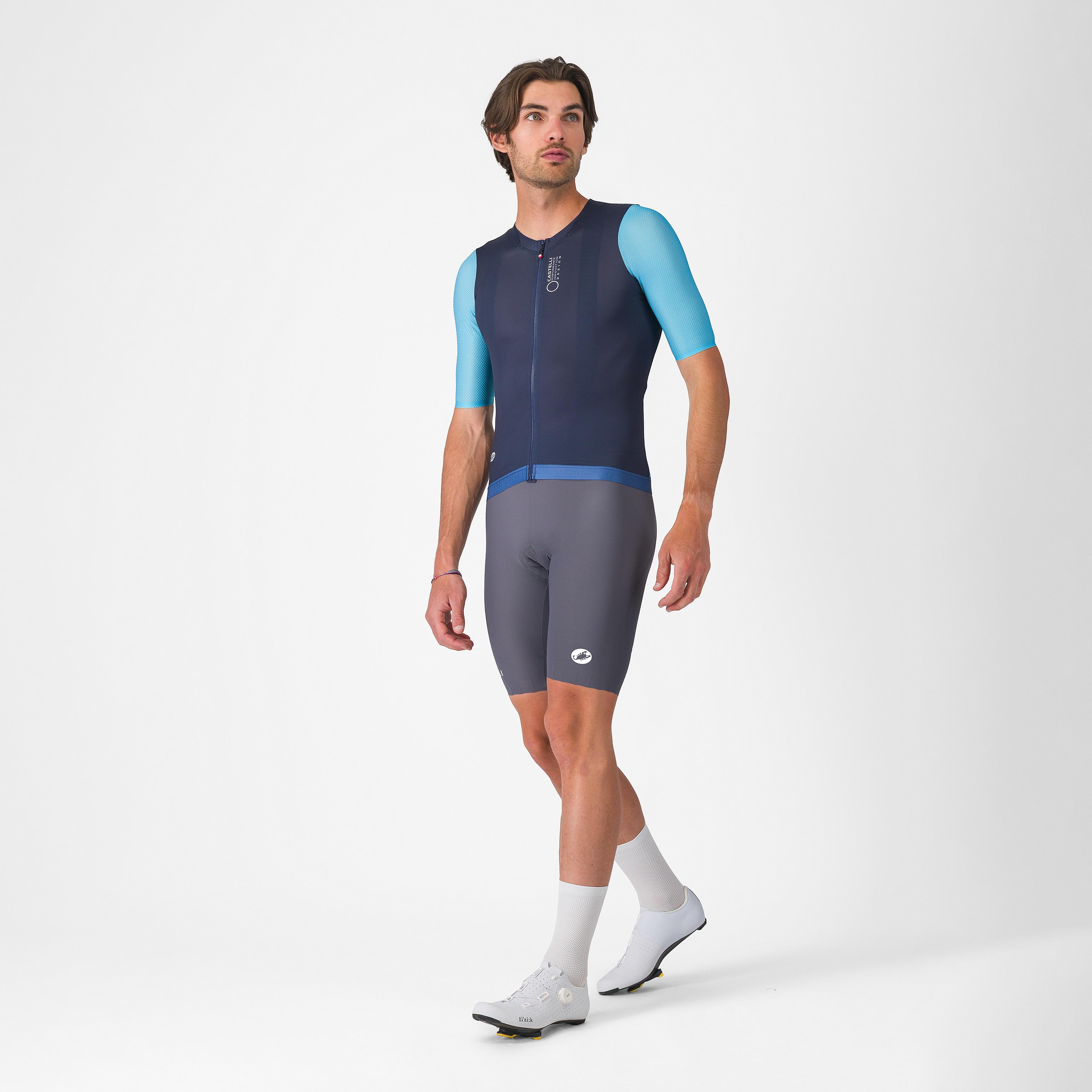 Corretto jersey - belgian blue/neon cobalt-white - castelli