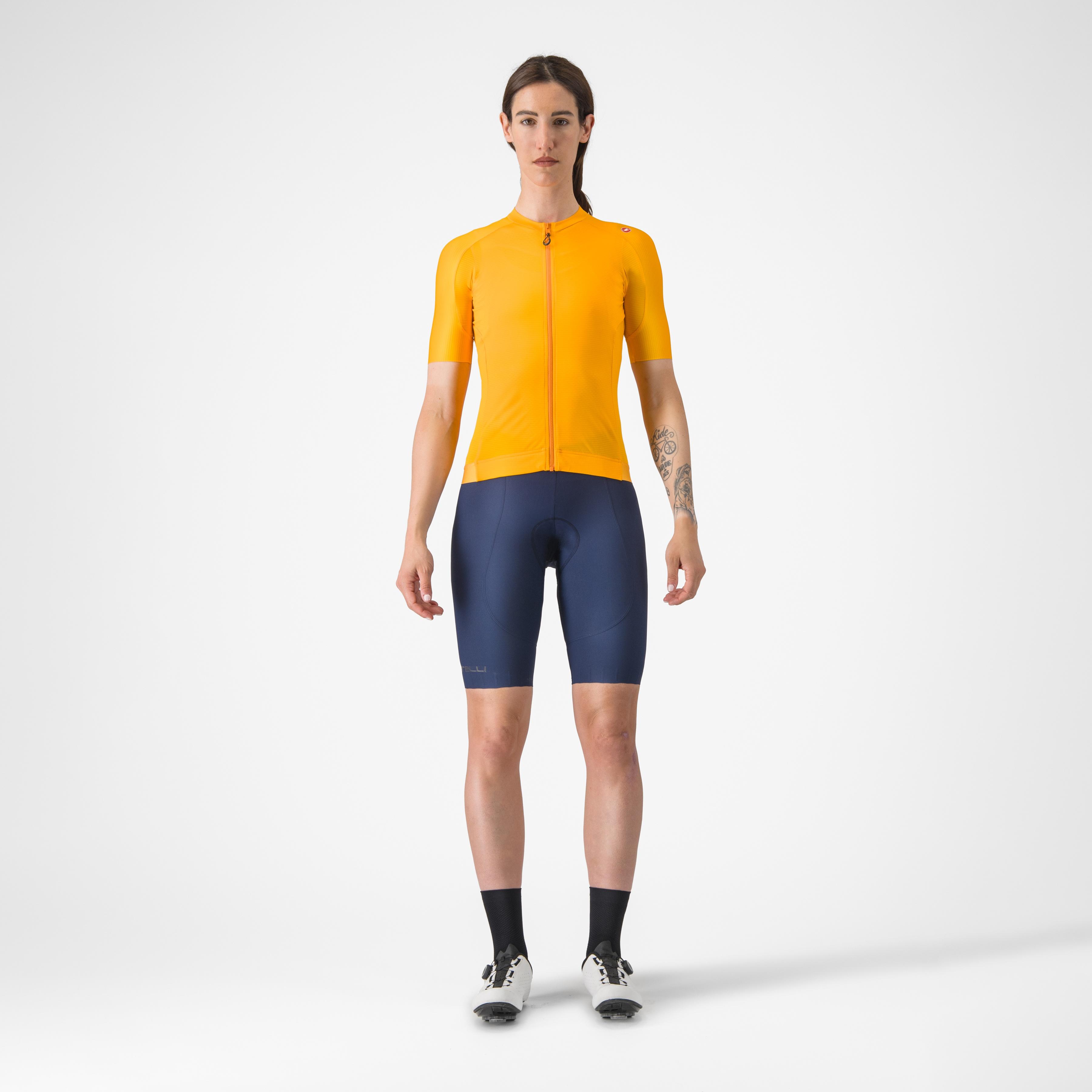 Espresso  w jersey - vivid orange - castelli