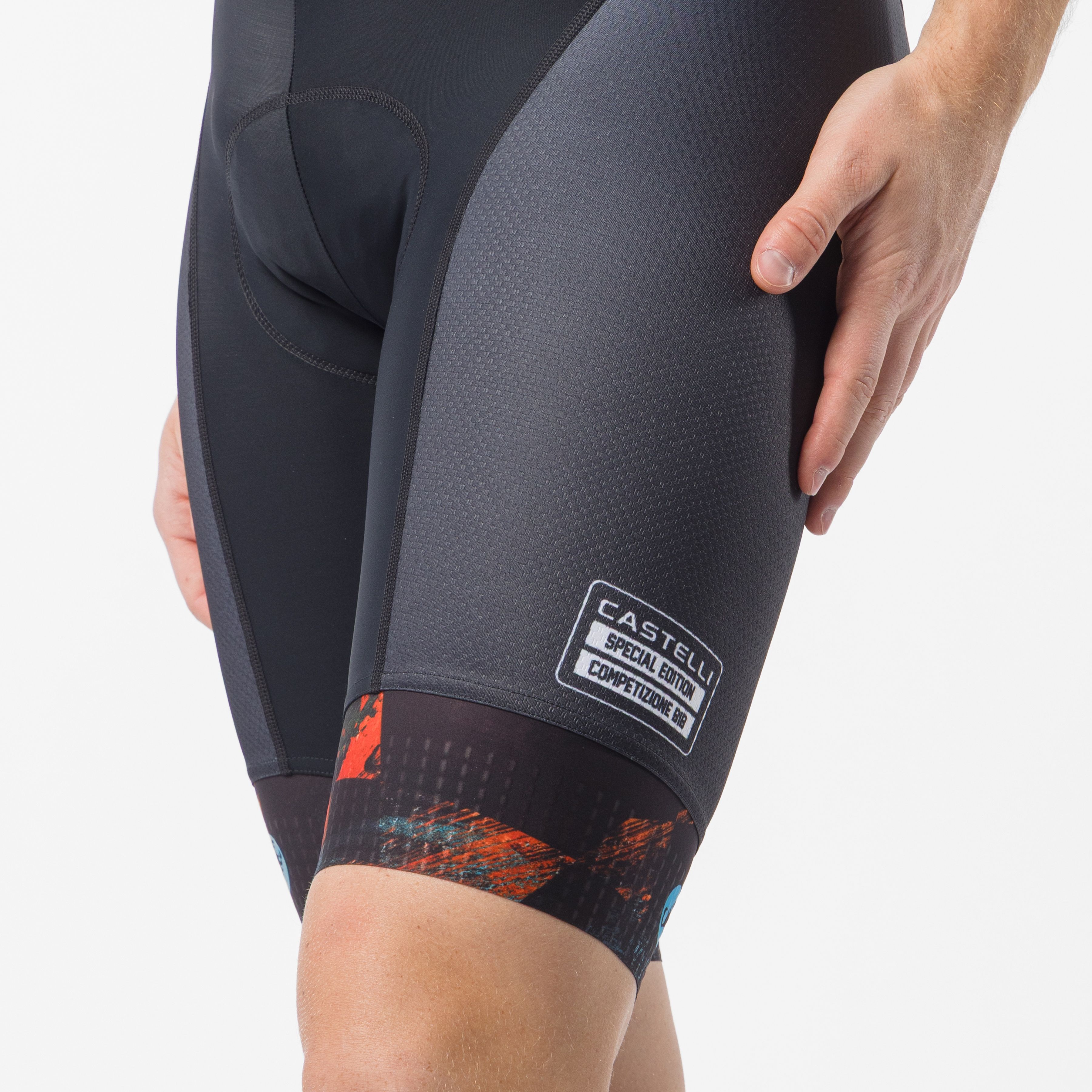 Competizione 2 bibshort kiss - black - castelli