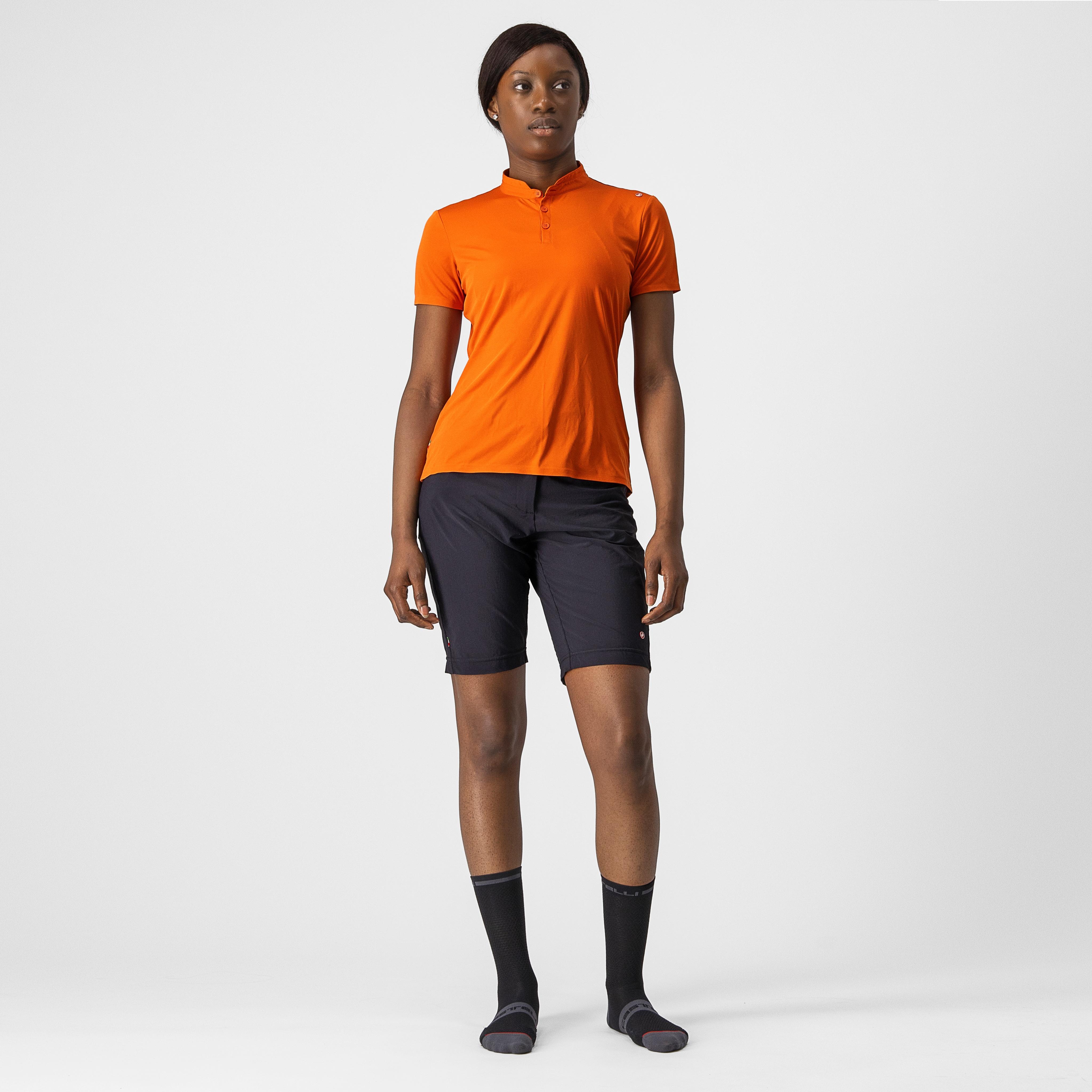 Tech 2 w polo - orange rust - castelli
