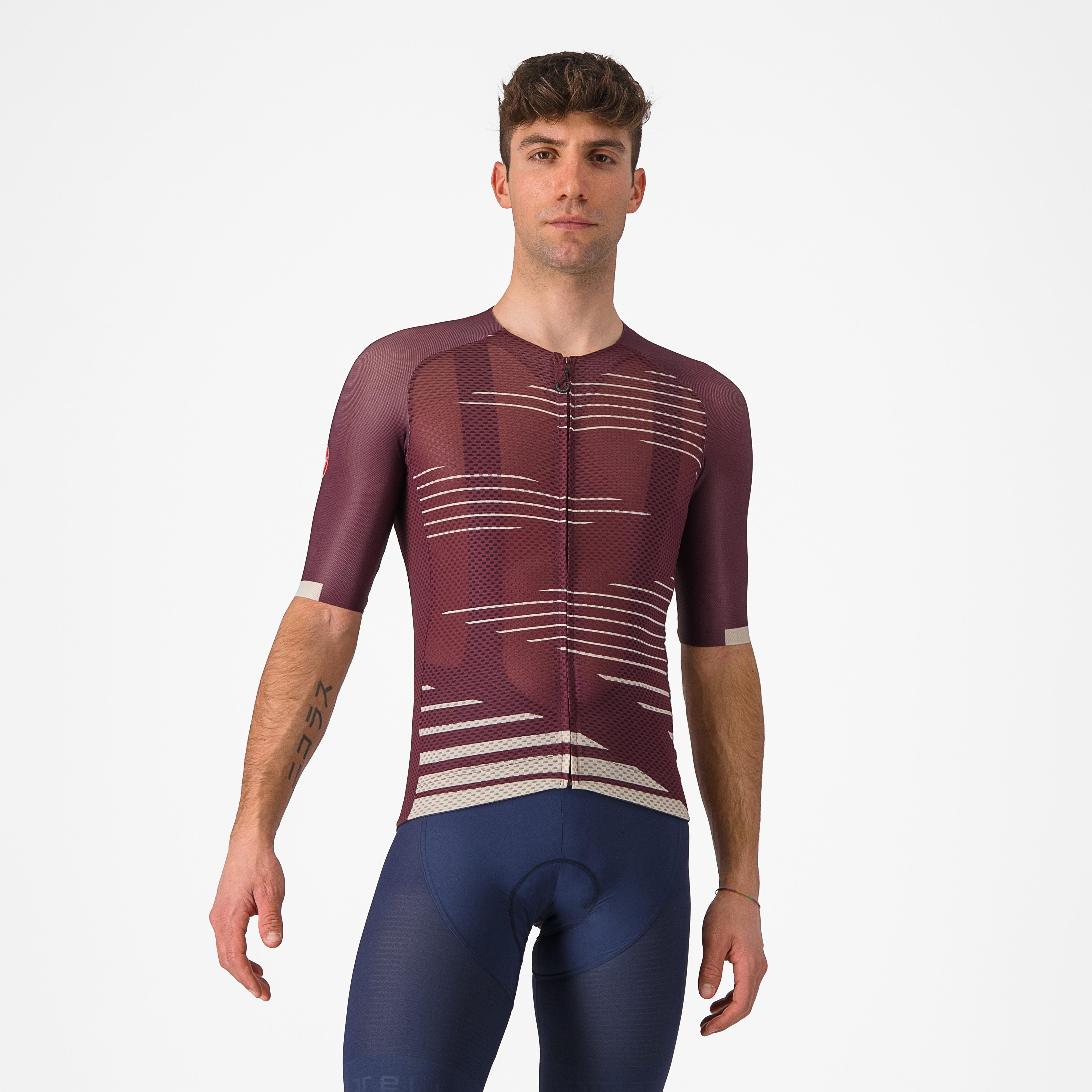 Climber's 4.0 jersey - deep bordeaux/silver moon - castelli