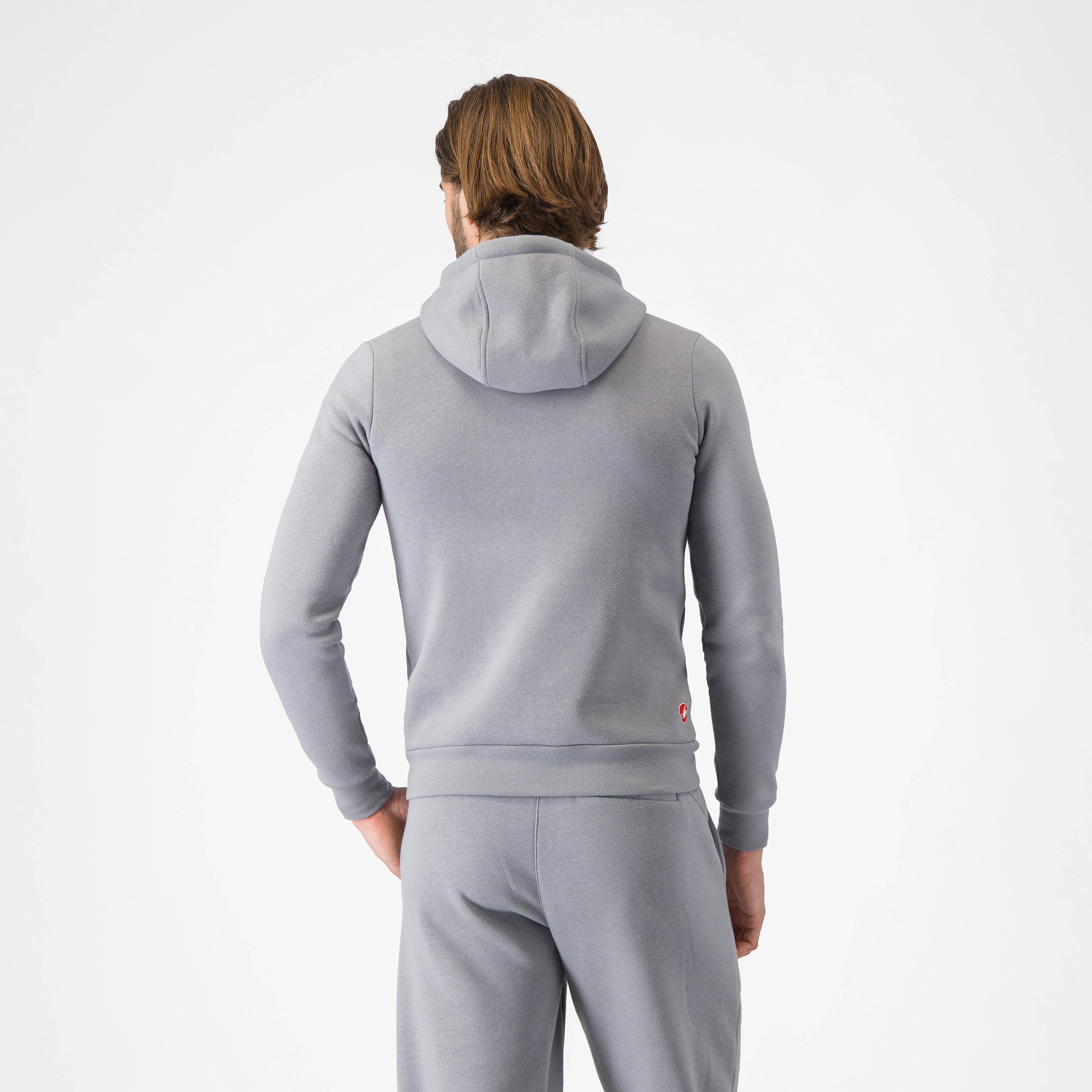 Classico hoodie - cool gray 8c - castelli
