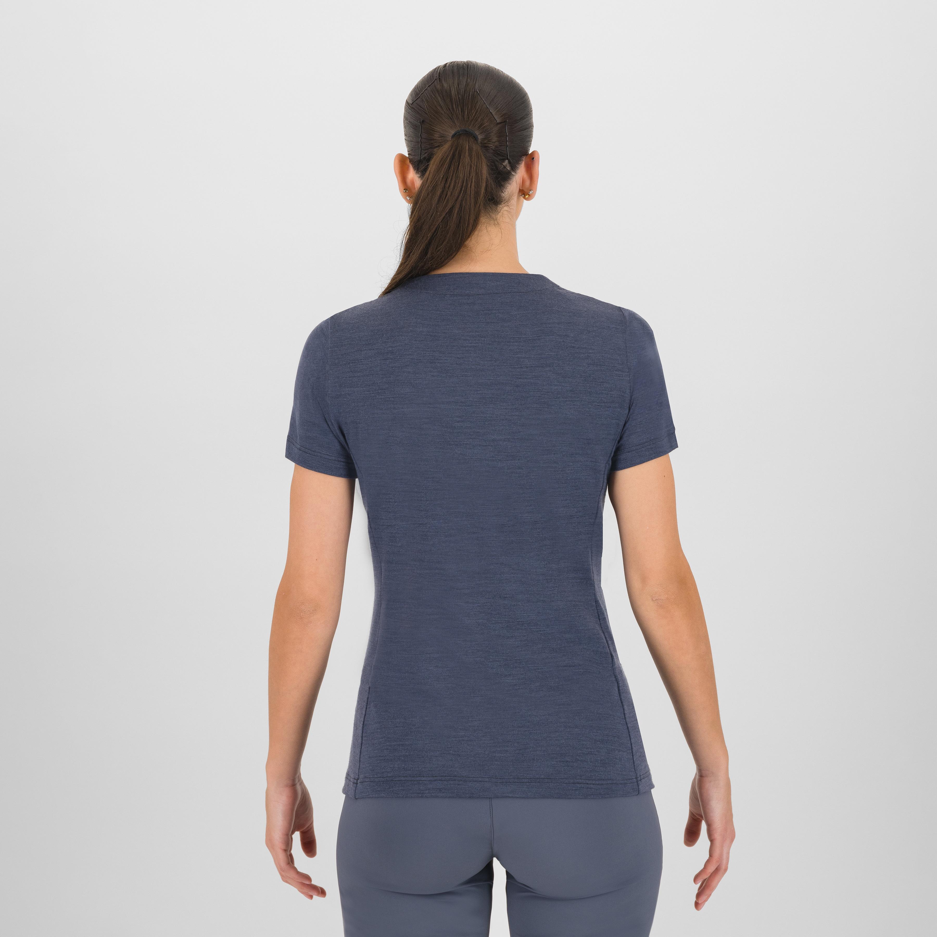 Gusela merino w t-shirt - ombre blue - karpos