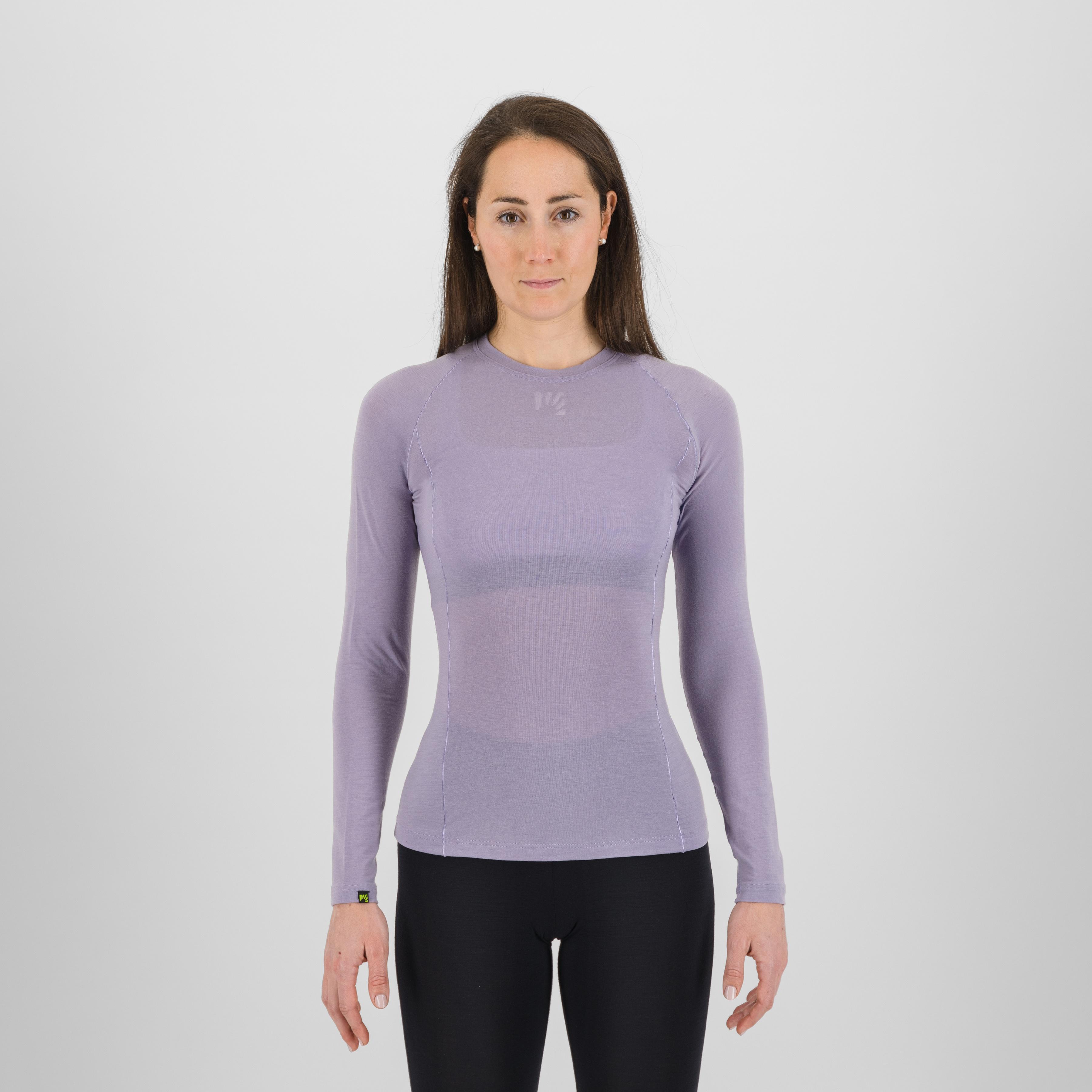 Dinamico merino 130  w jersey ls - lavender - karpos