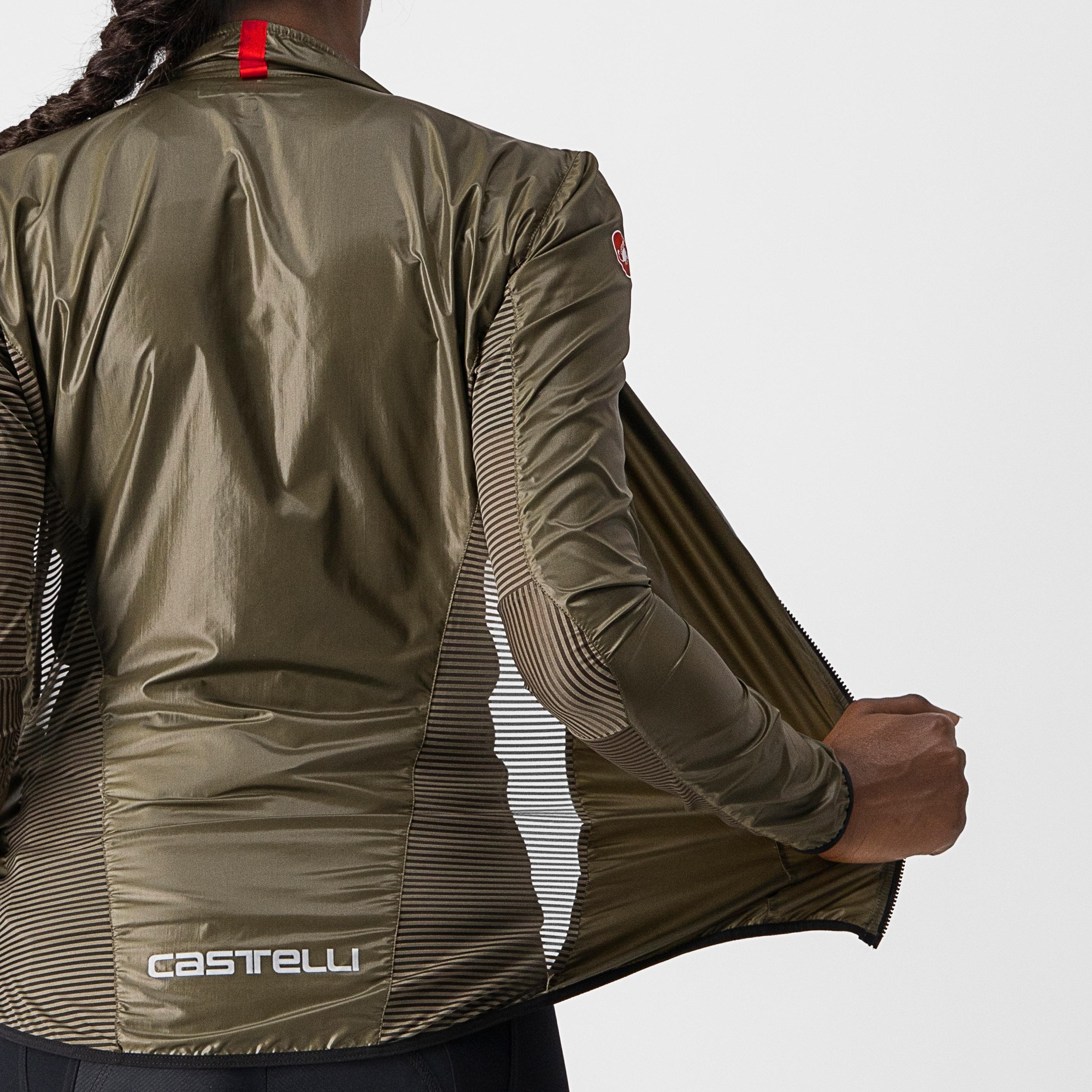 Aria shell w jacket - moss brown - castelli