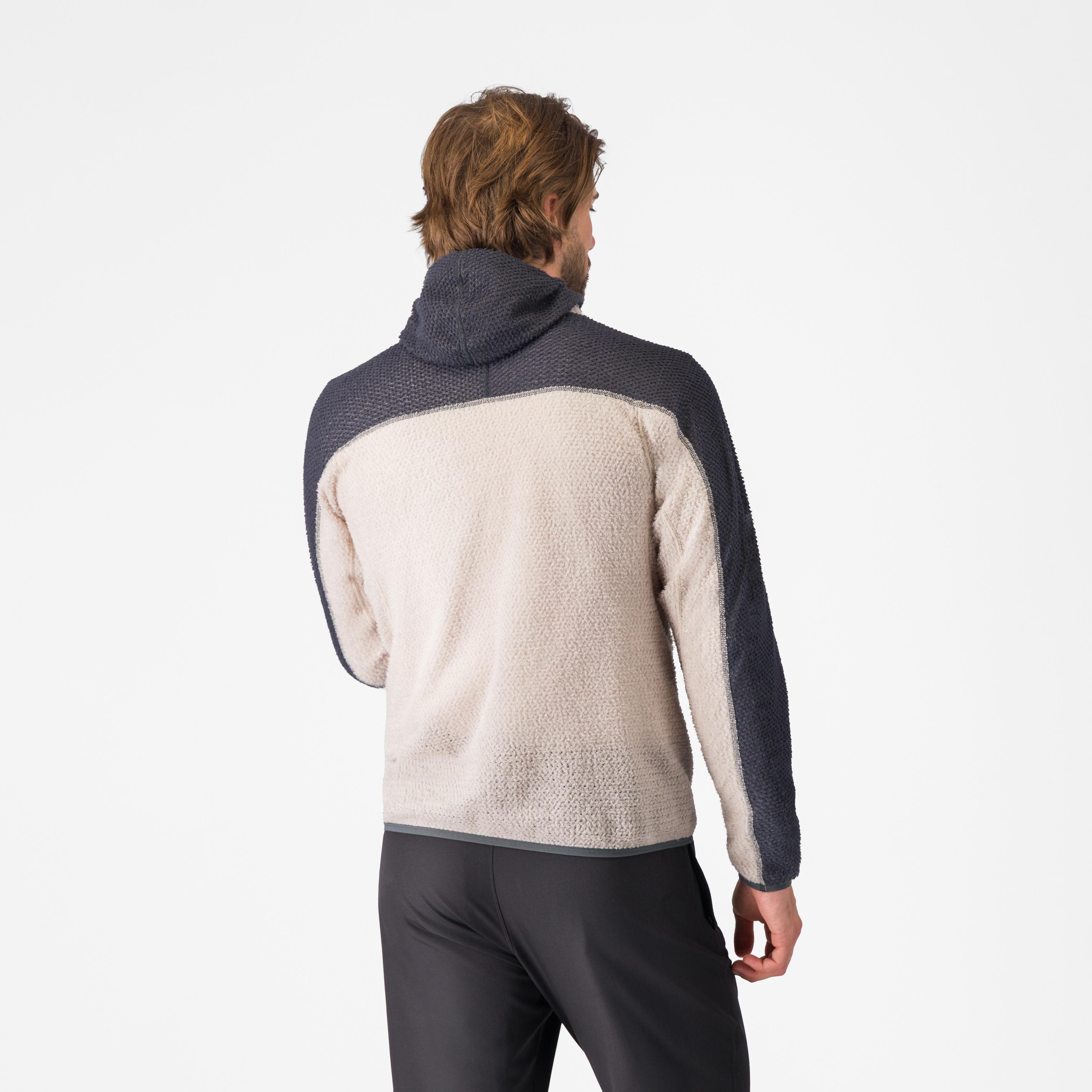 Castelli alpha fleece hoody - silver gray/dark gray - castelli