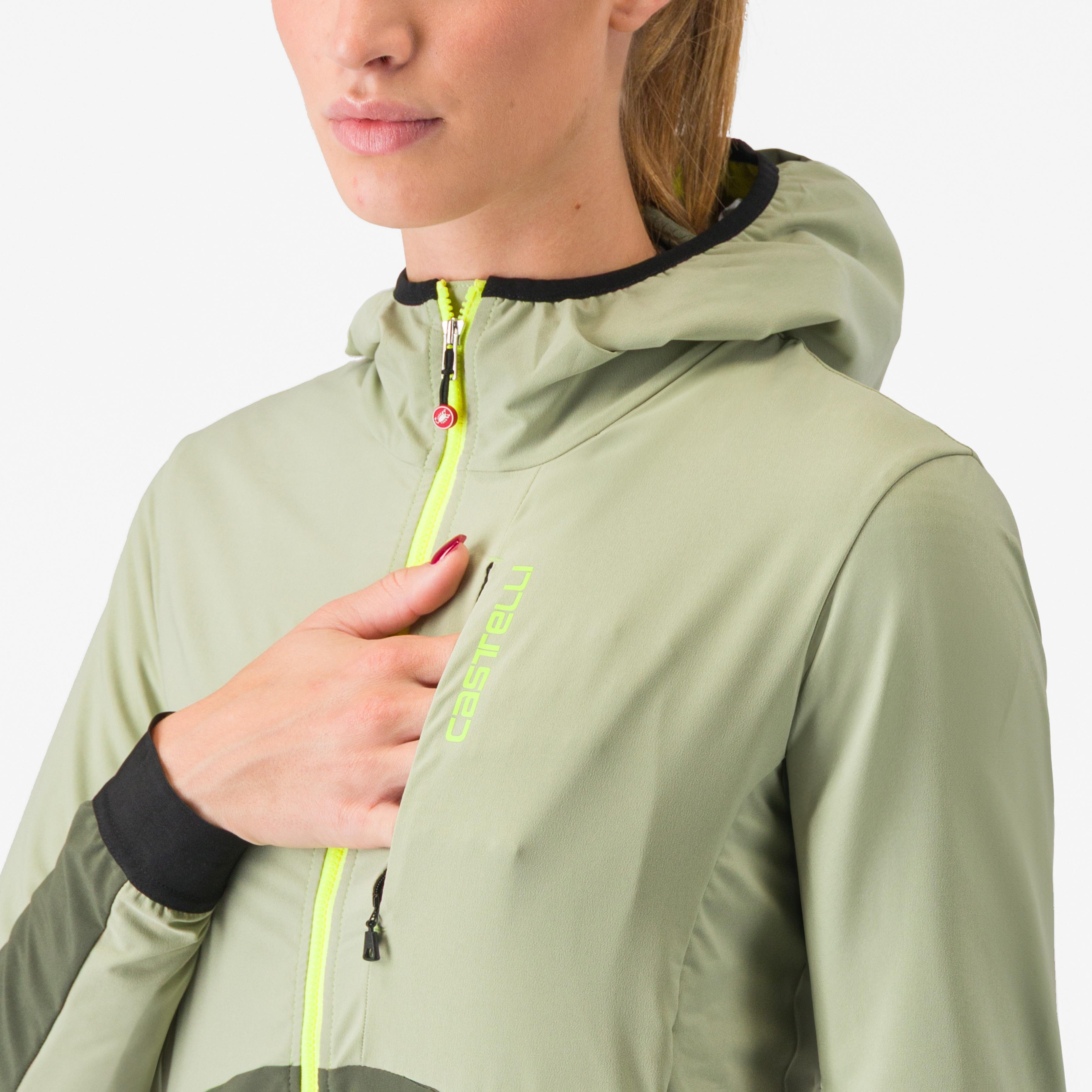 Fly unltd w jacket - green tea/ deep depths - castelli