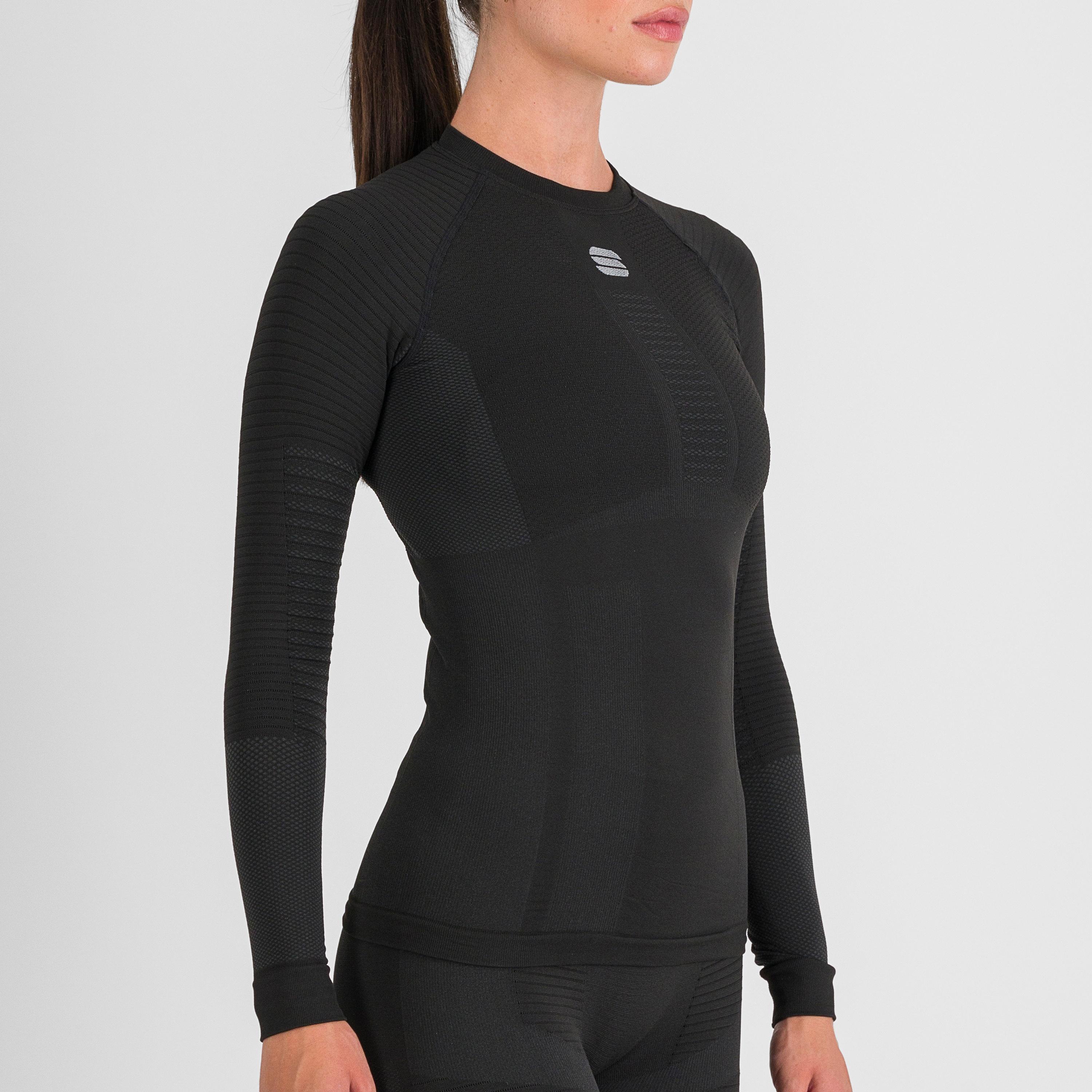 2nd skin w tee long sleeve - black - sportful