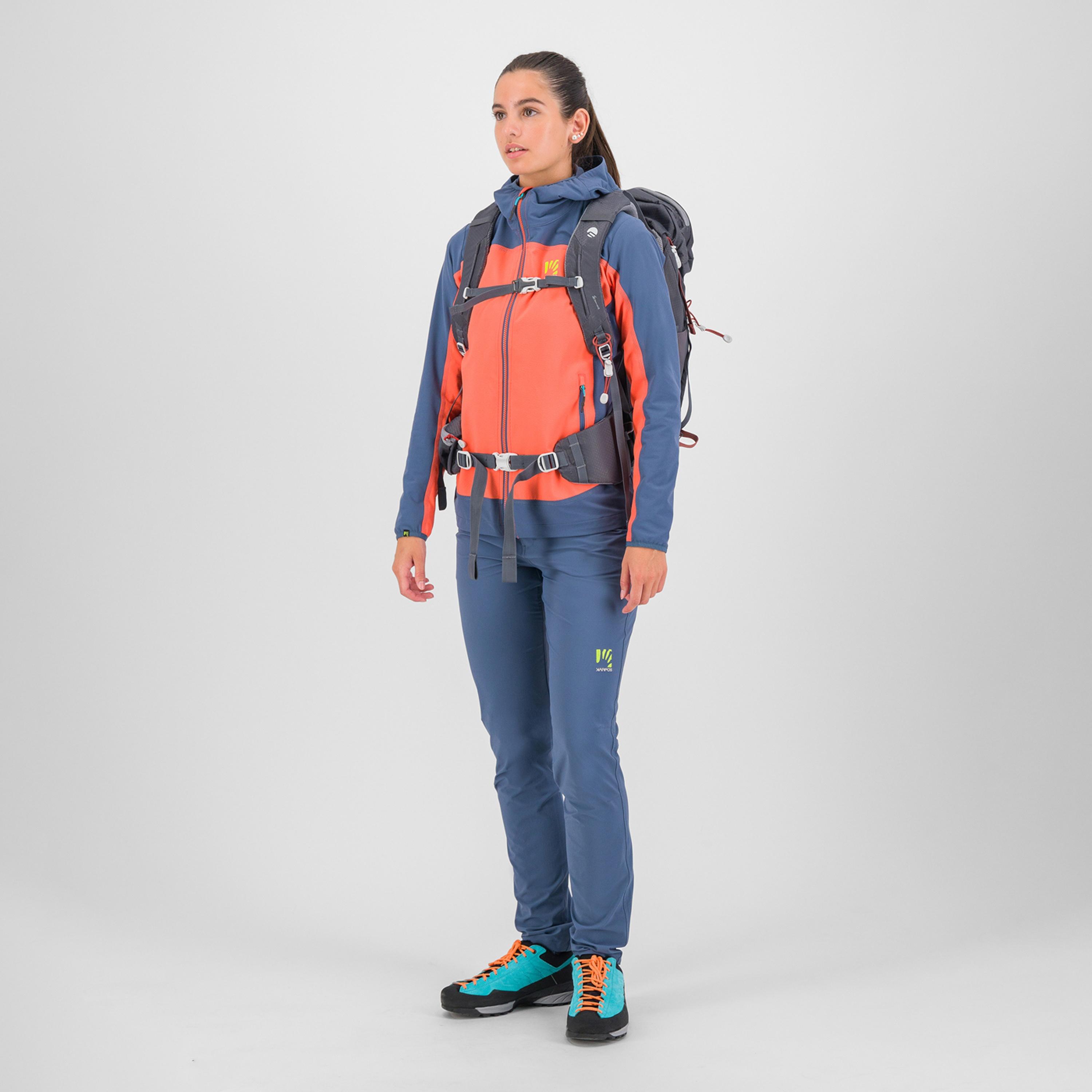 Parete w jacket - hot coral/vintage indigo - karpos