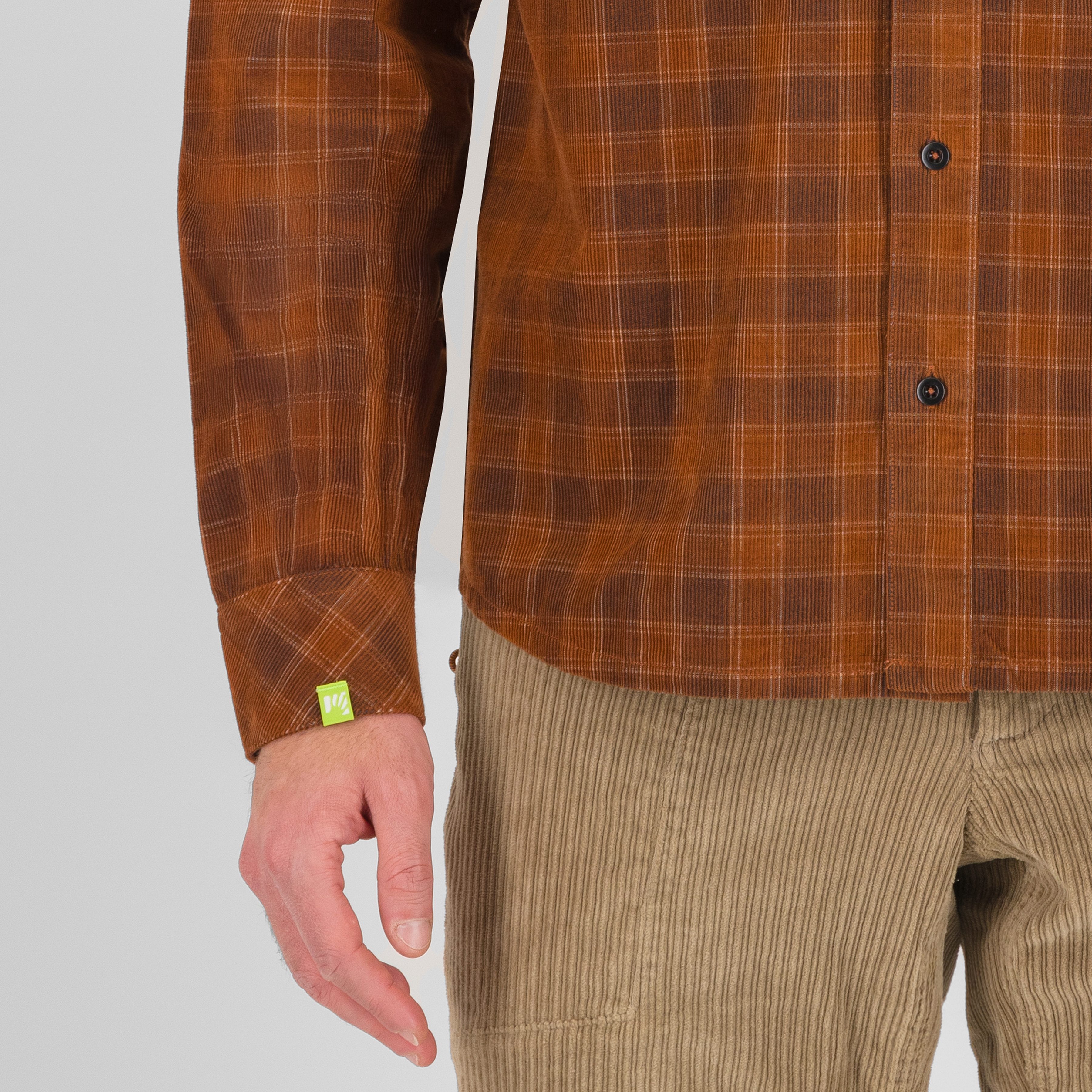 Martora velvet shirt - mahogany/carbon - karpos