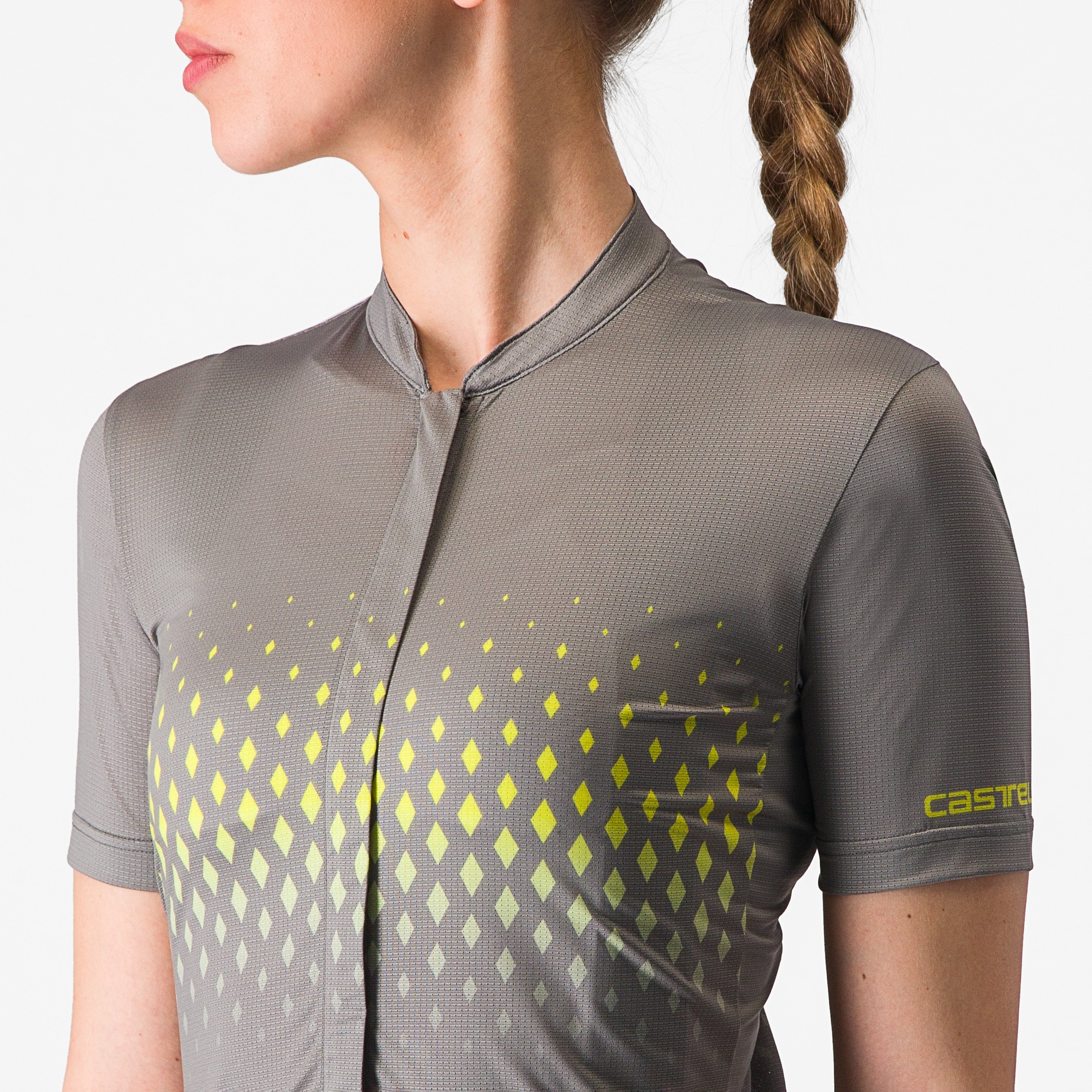 Unlimited sentiero 3 jersey - gunmetal gray/sulphur - castelli