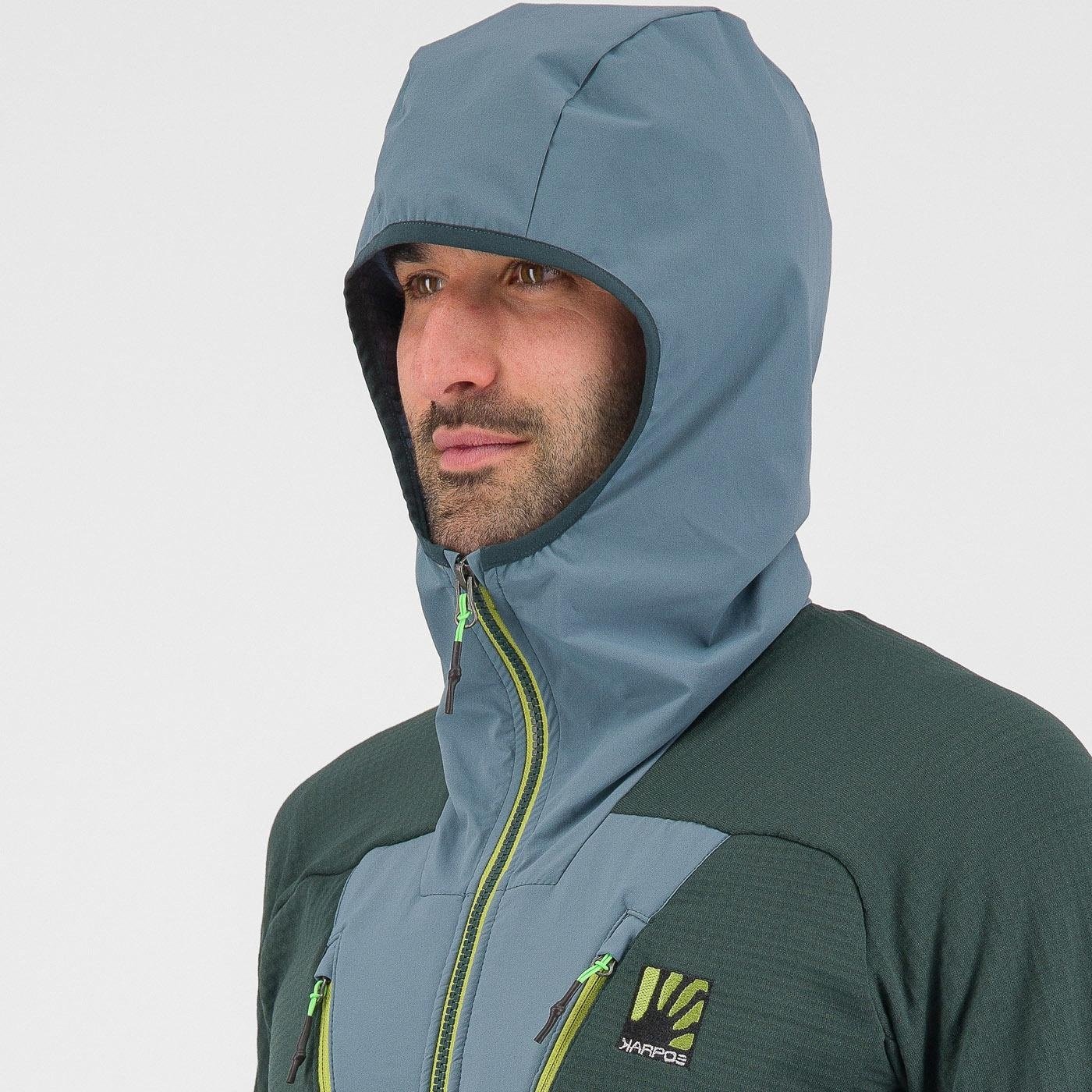 Highest hoodie fleece - forest/north atlantic - karpos
