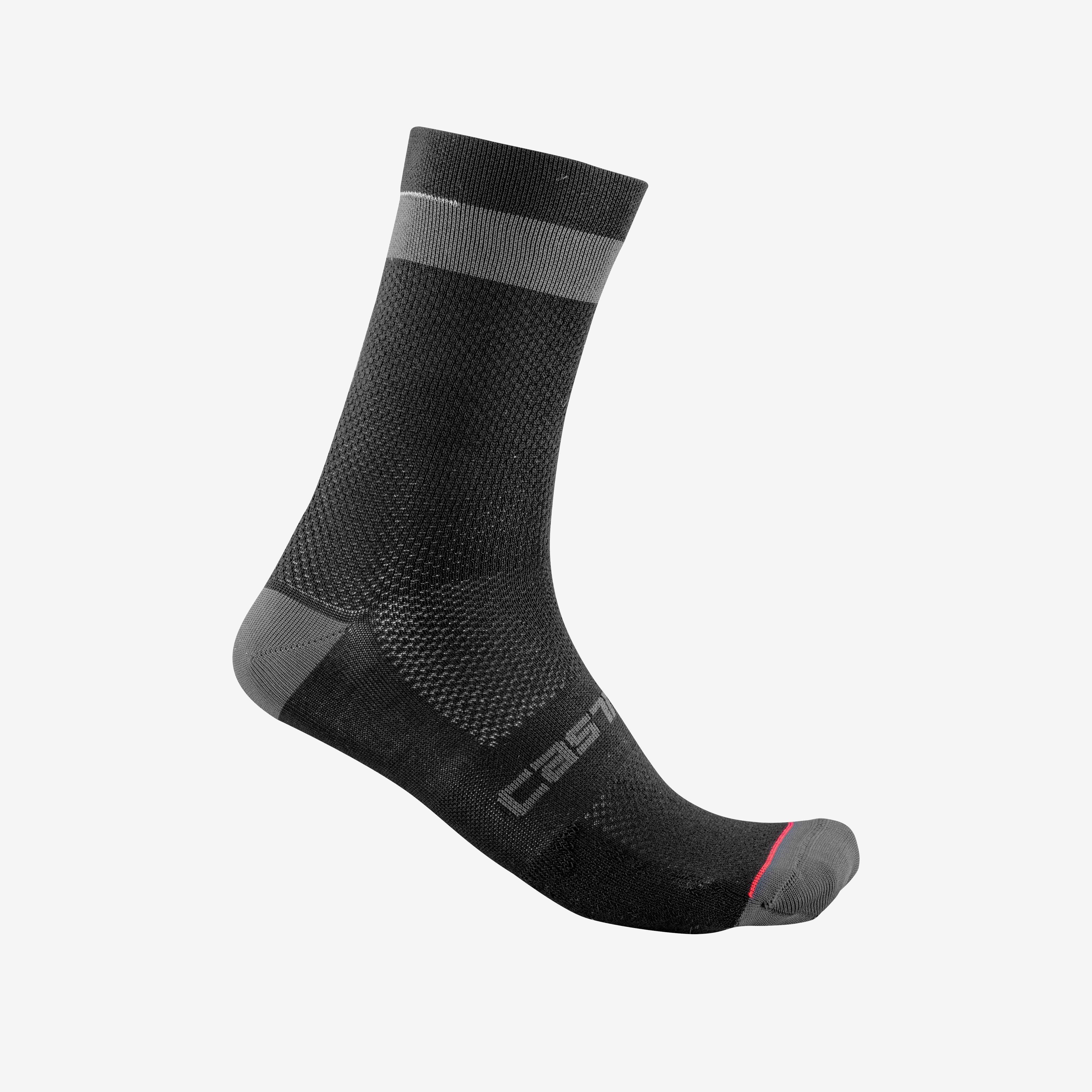 Alpha 18 sock - black/dark gray - castelli