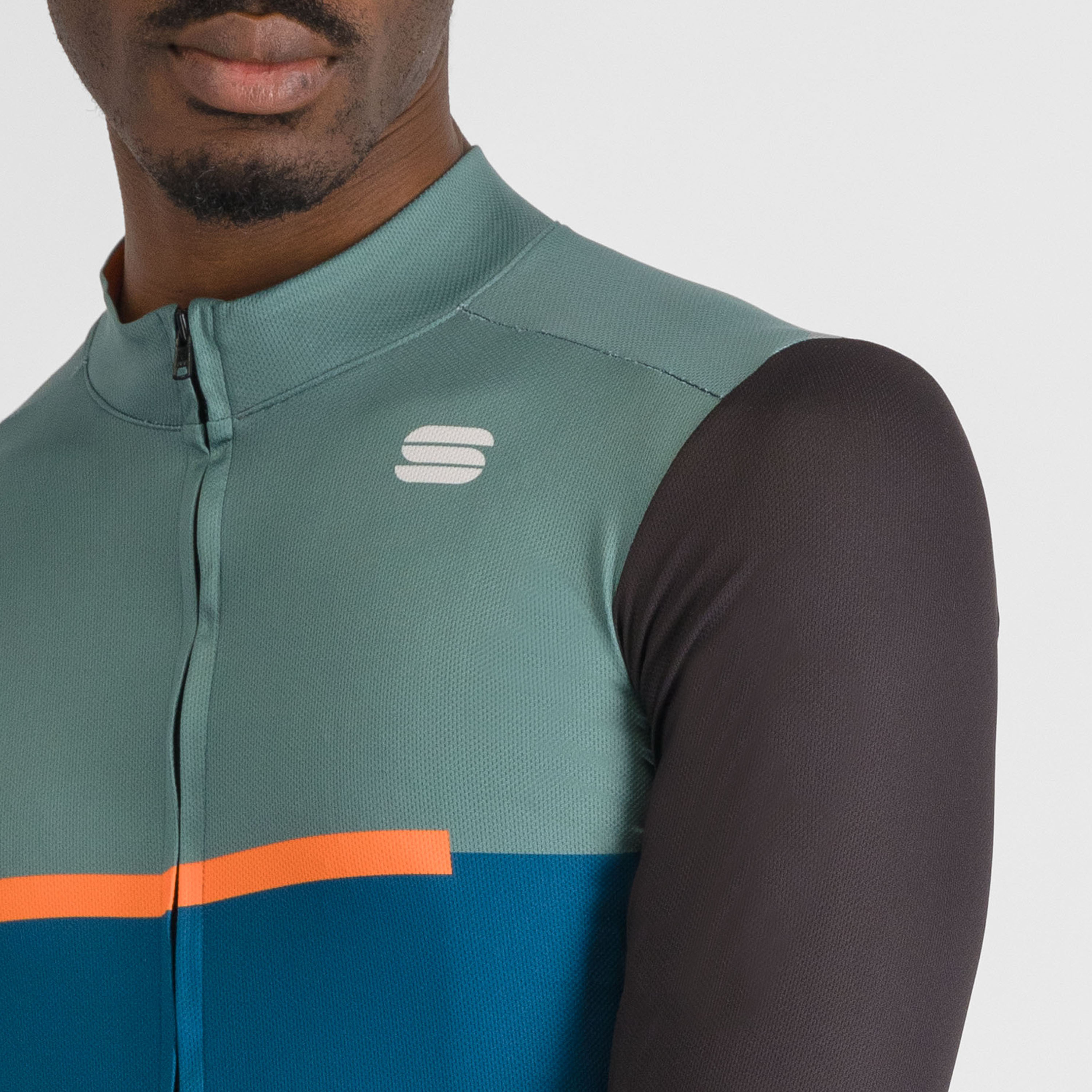 Pista thermal jersey - blue green black orange - sportful
