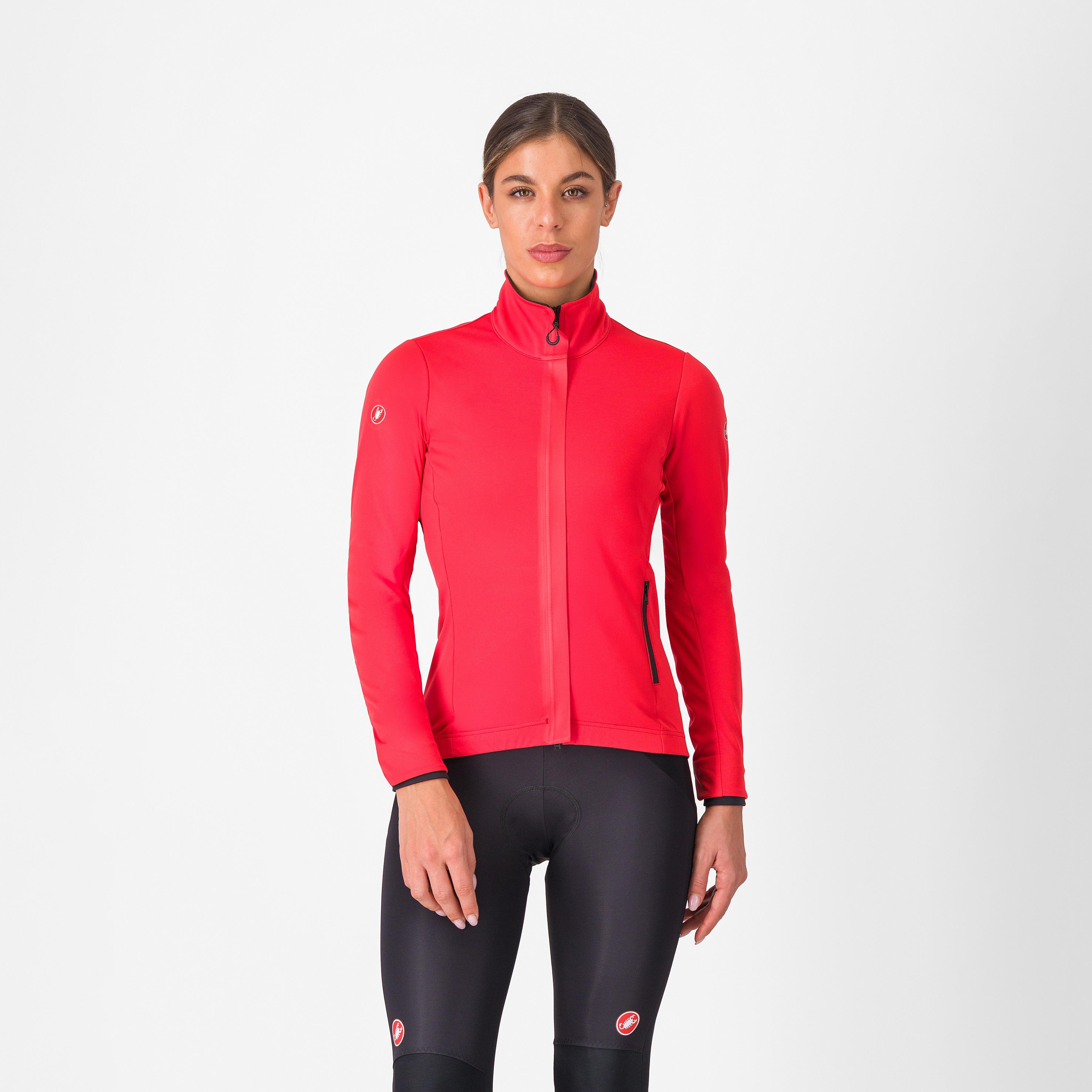 Alpha 150 w jacket - hibiscus/black - castelli